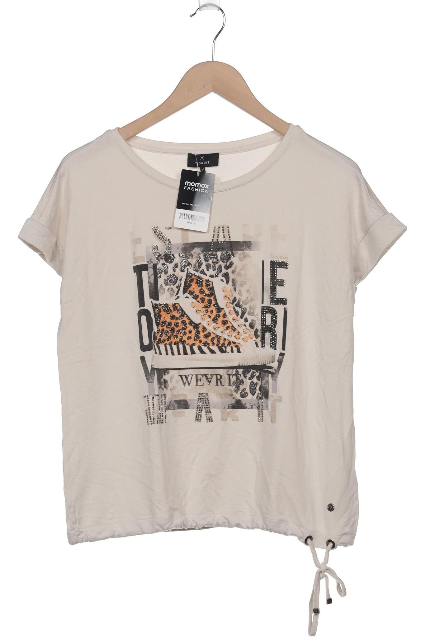 

monari Damen T-Shirt, beige, Gr. 40
