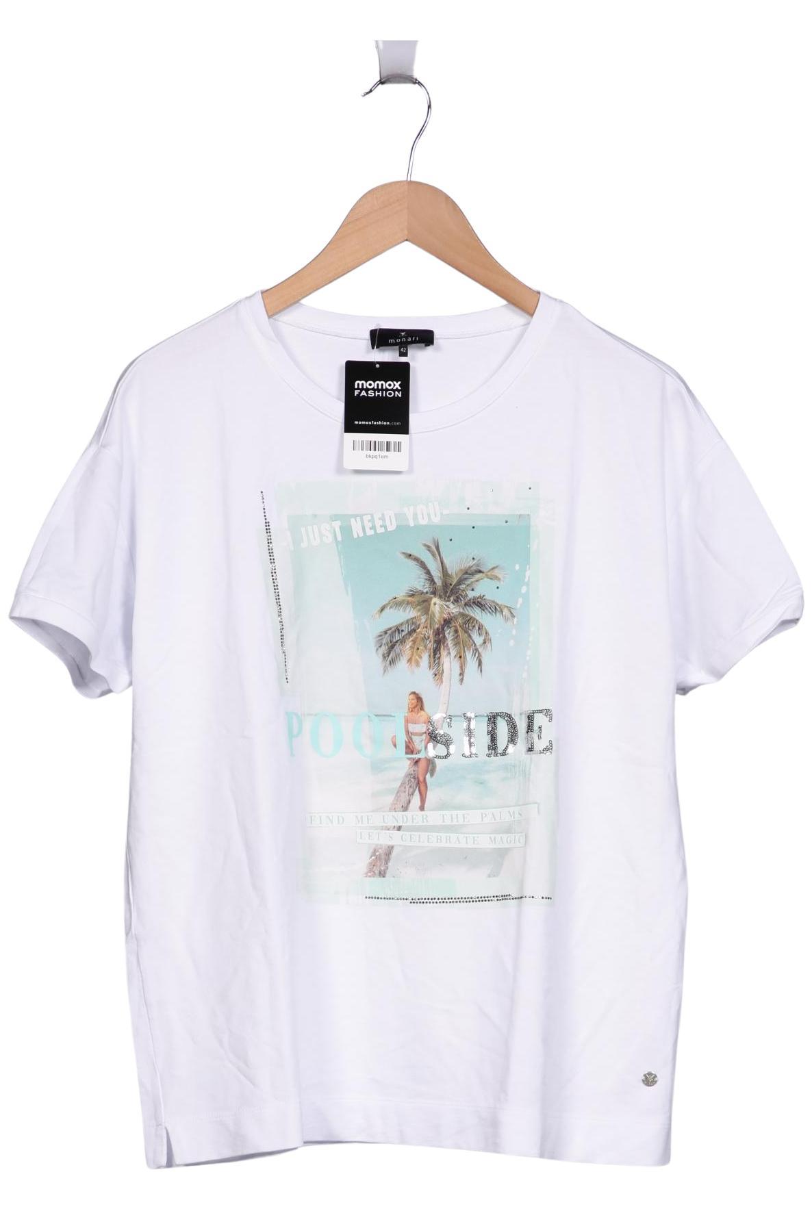 

monari Damen T-Shirt, weiß, Gr. 42