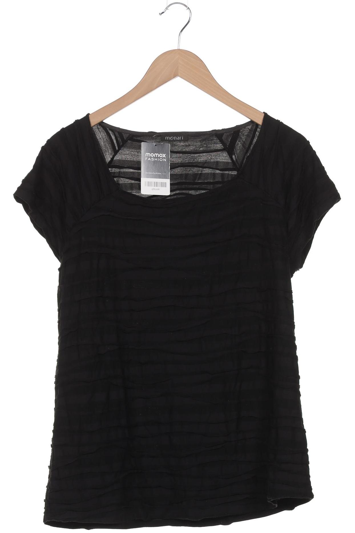 

monari Damen T-Shirt, schwarz, Gr. 46