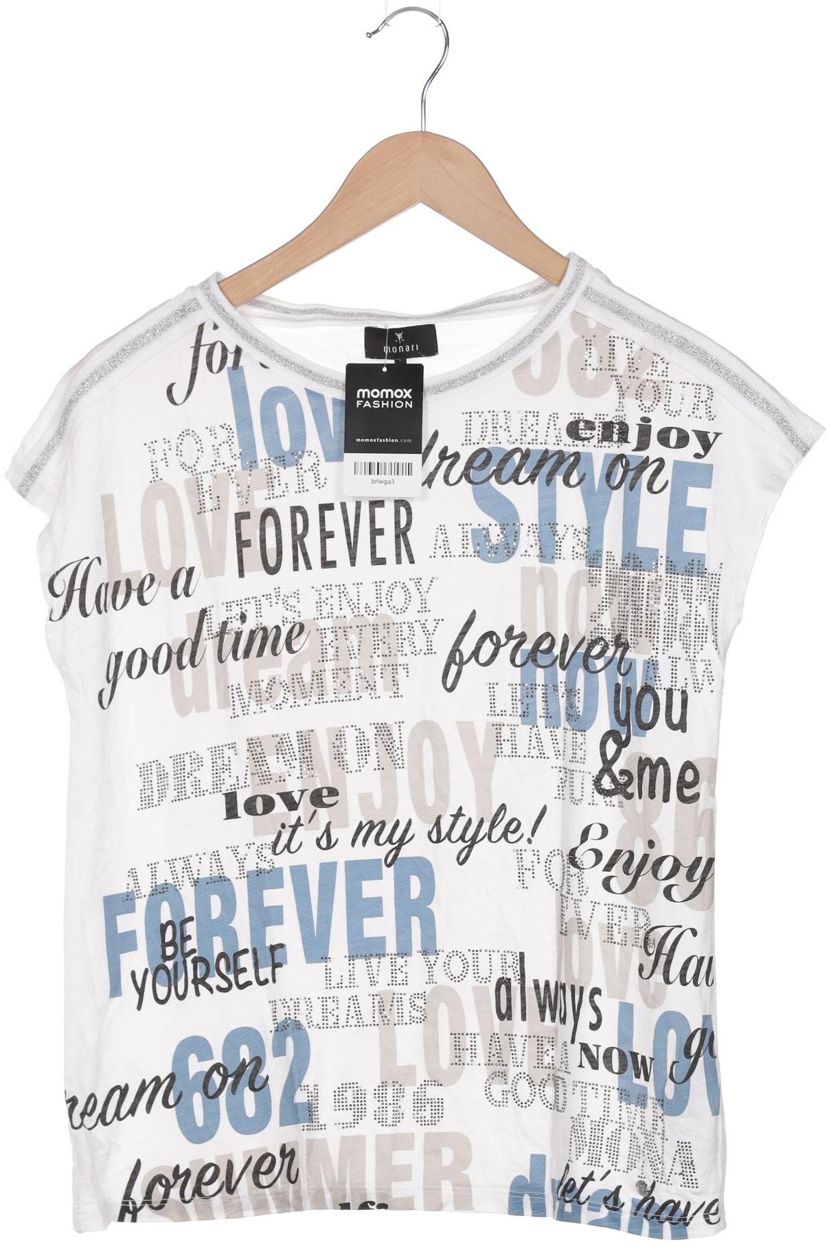 

monari Damen T-Shirt, weiß, Gr. 34