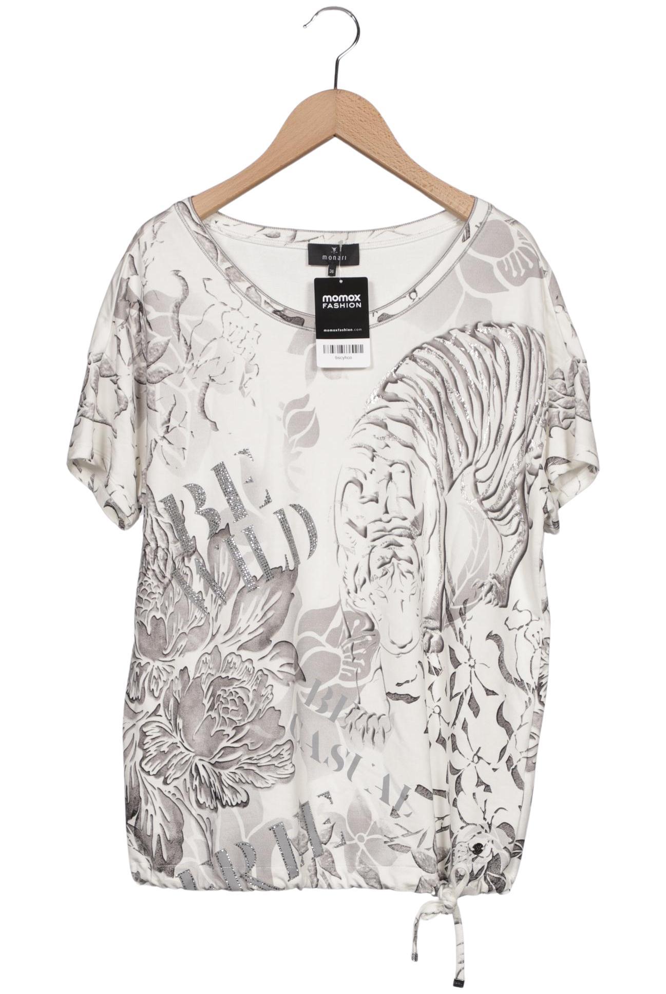 

monari Damen T-Shirt, weiß, Gr. 36