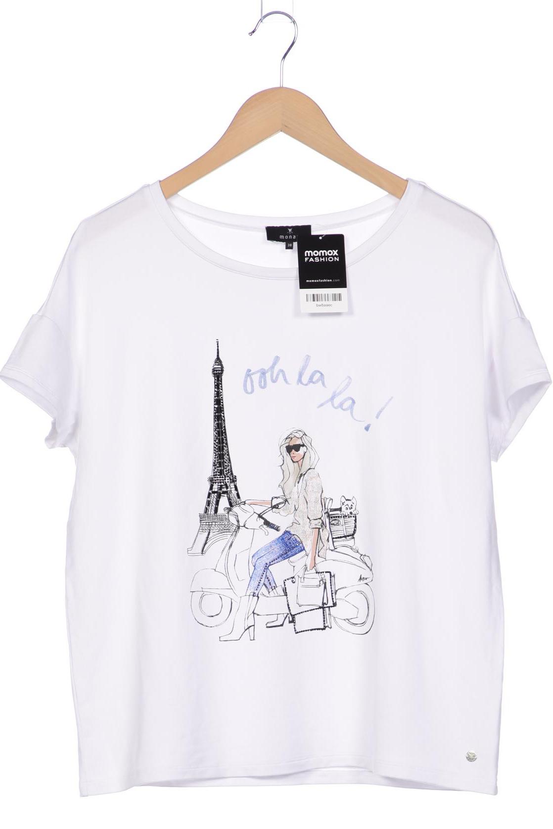 

monari Damen T-Shirt, weiß