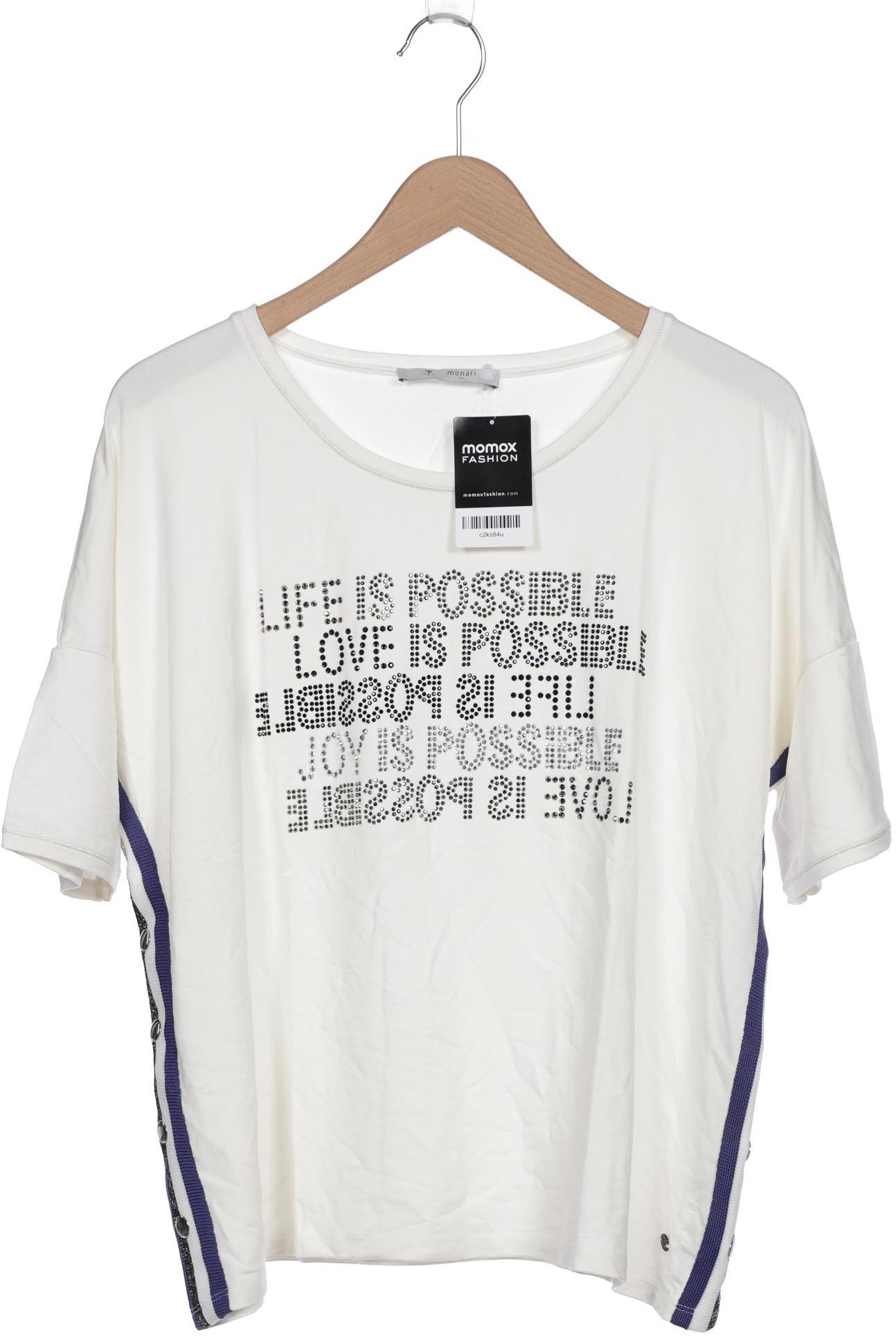 

monari Damen T-Shirt, weiß