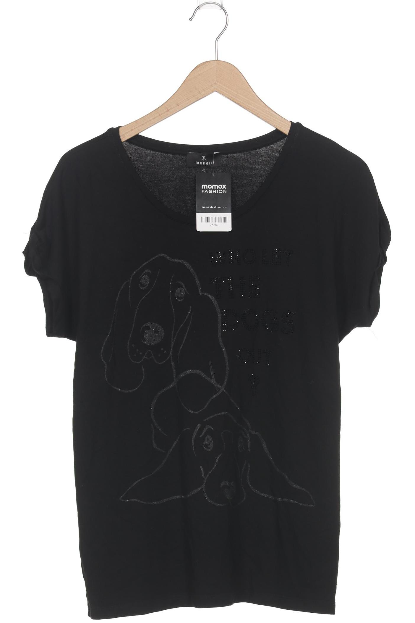 

monari Damen T-Shirt, schwarz, Gr. 40