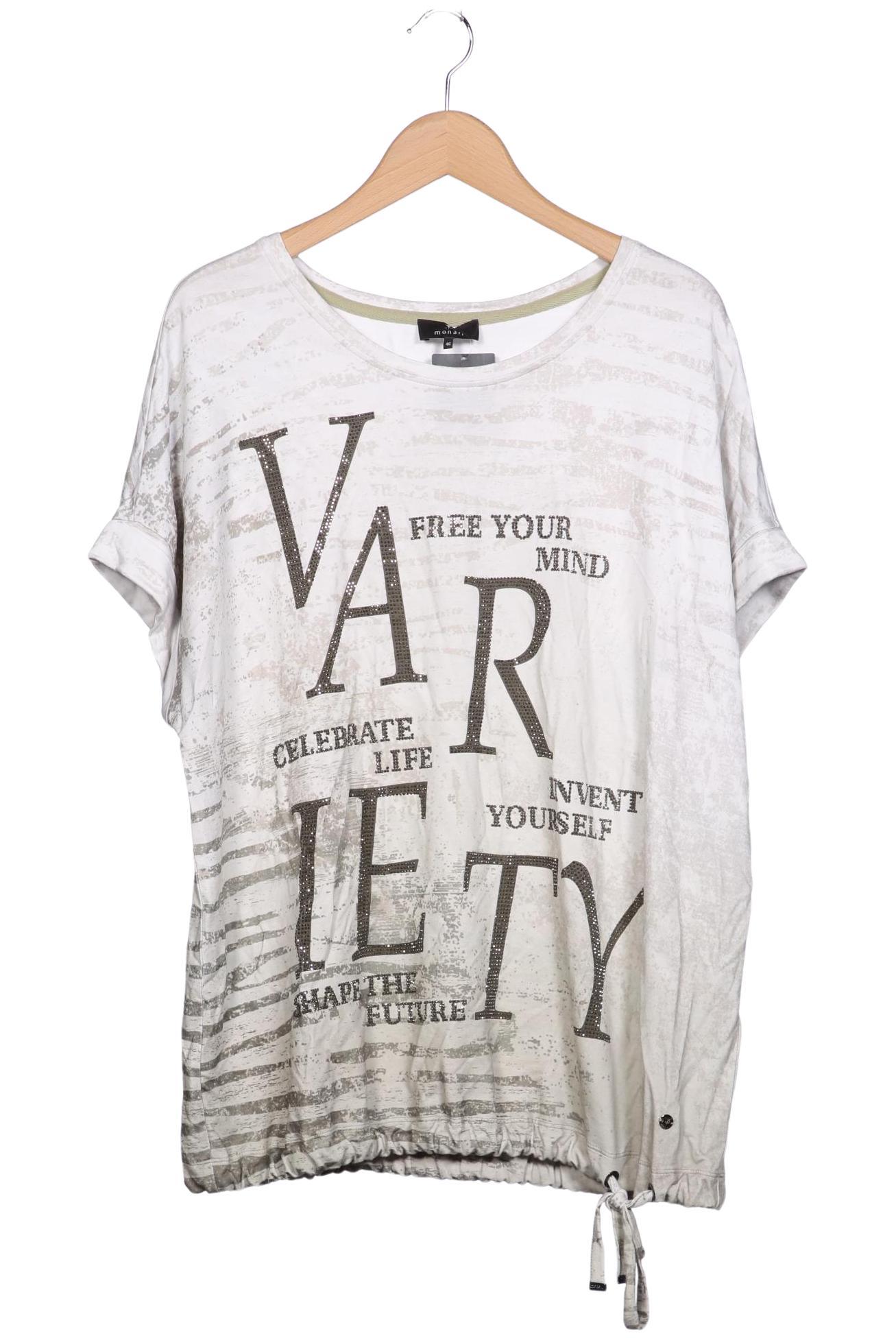 

monari Damen T-Shirt, weiß, Gr. 46