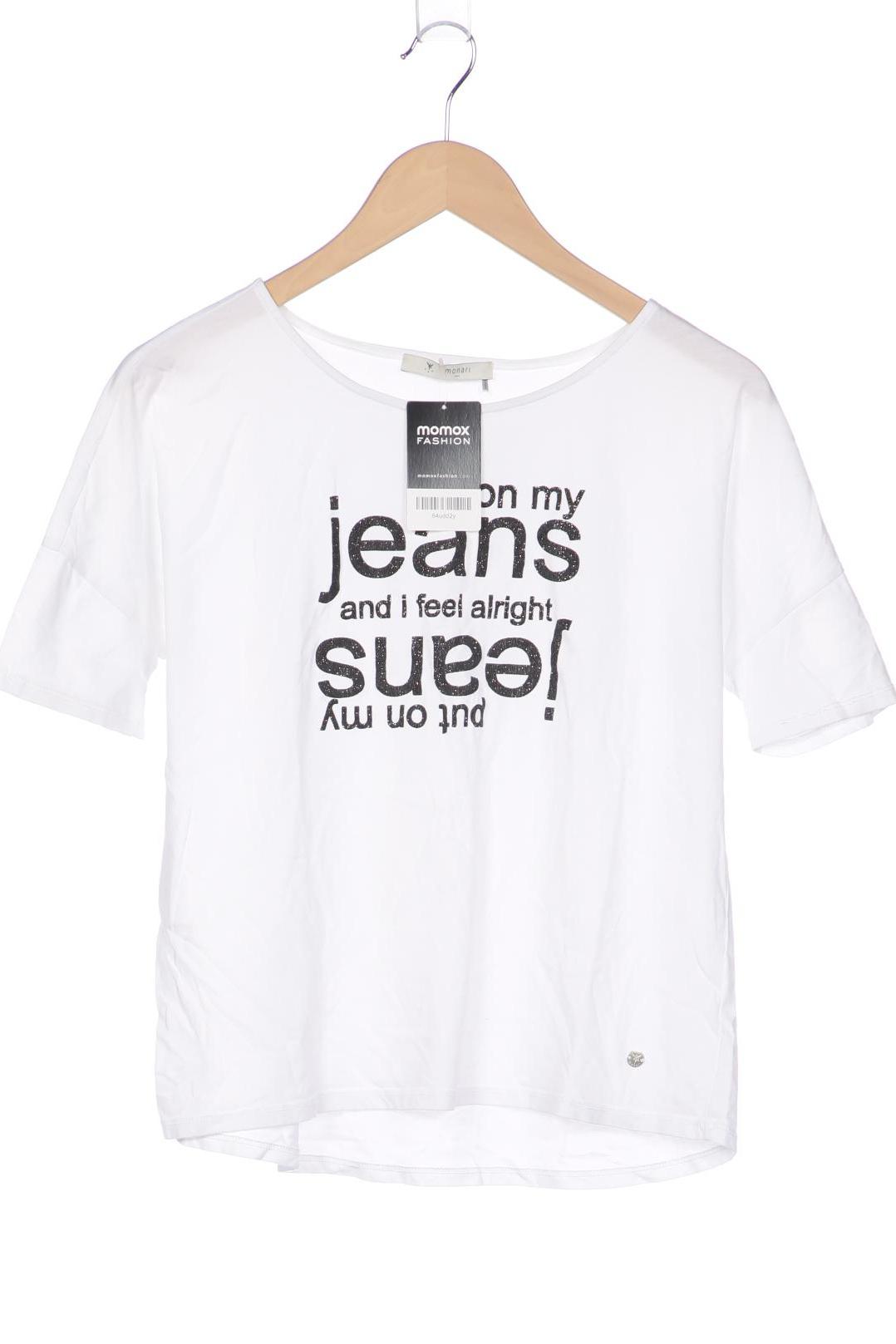 

monari Damen T-Shirt, weiß, Gr. 38