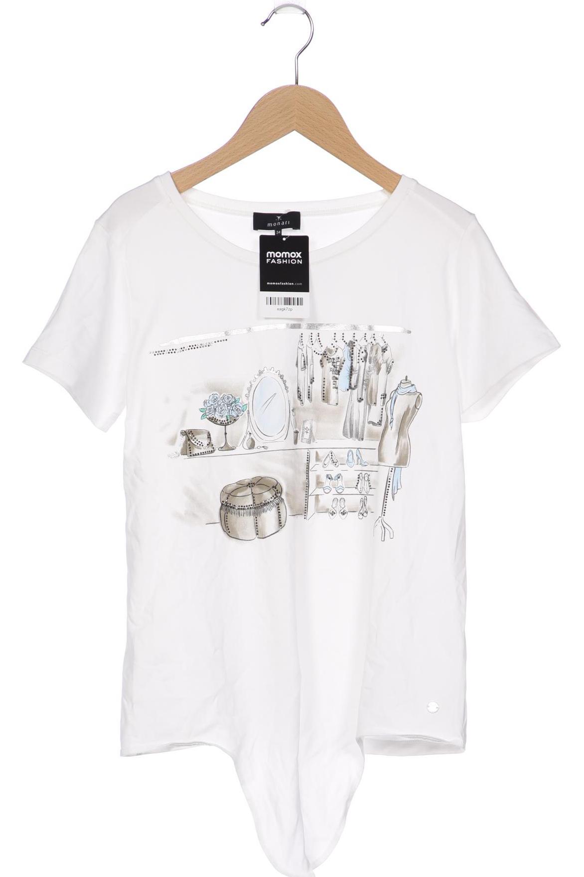 

monari Damen T-Shirt, weiß