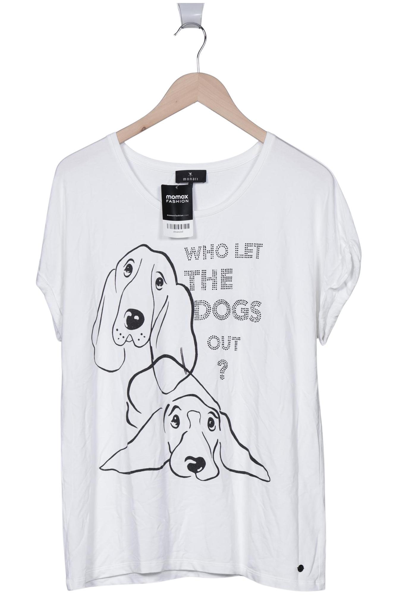 

monari Damen T-Shirt, weiß, Gr. 42