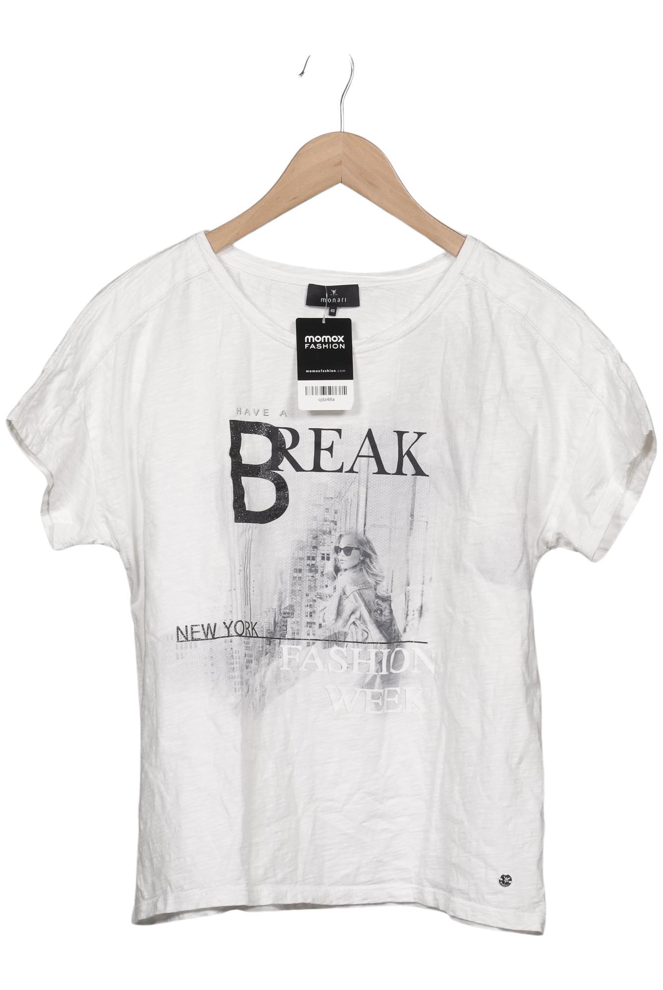 

monari Damen T-Shirt, weiß, Gr. 40