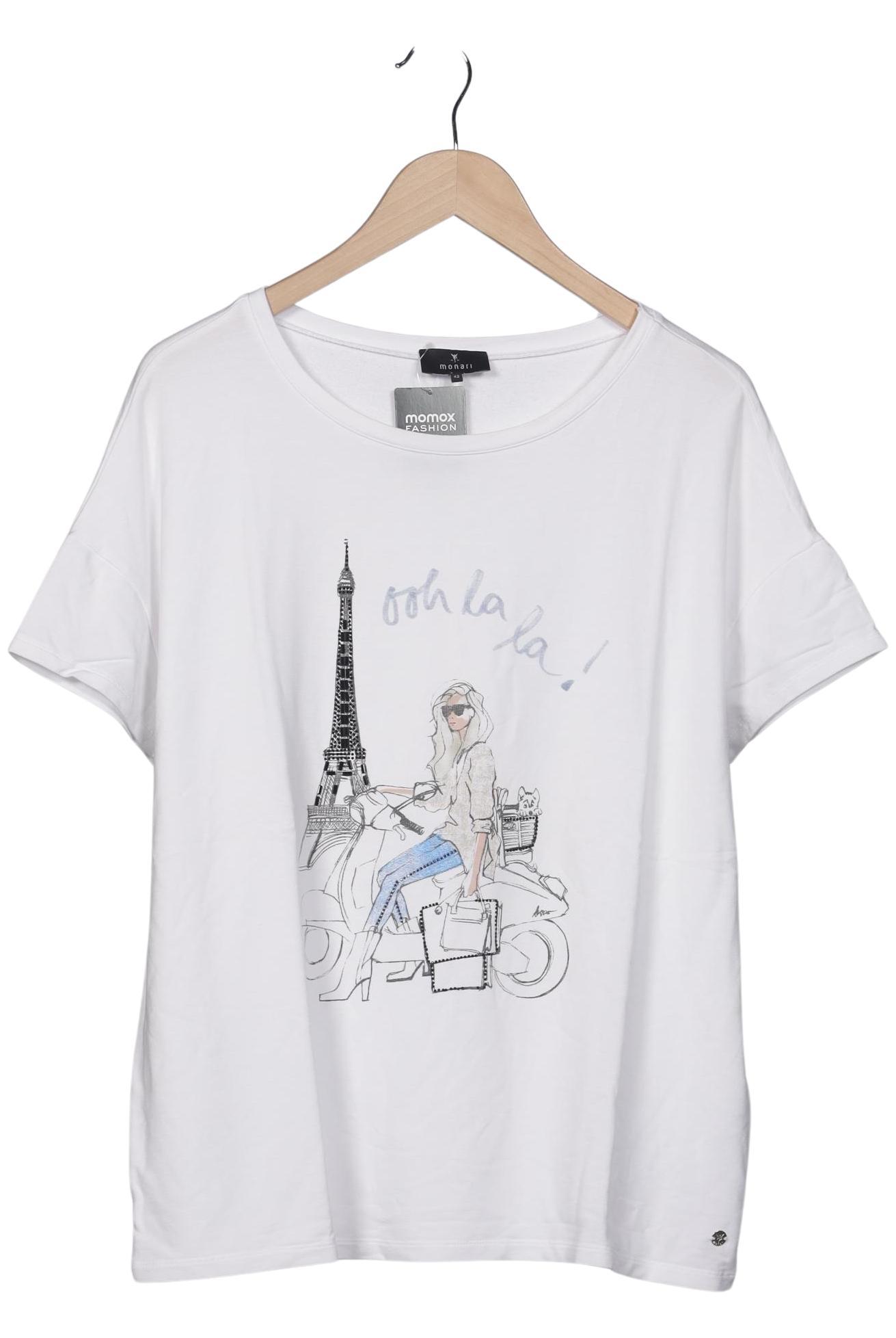 

monari Damen T-Shirt, weiß, Gr. 42