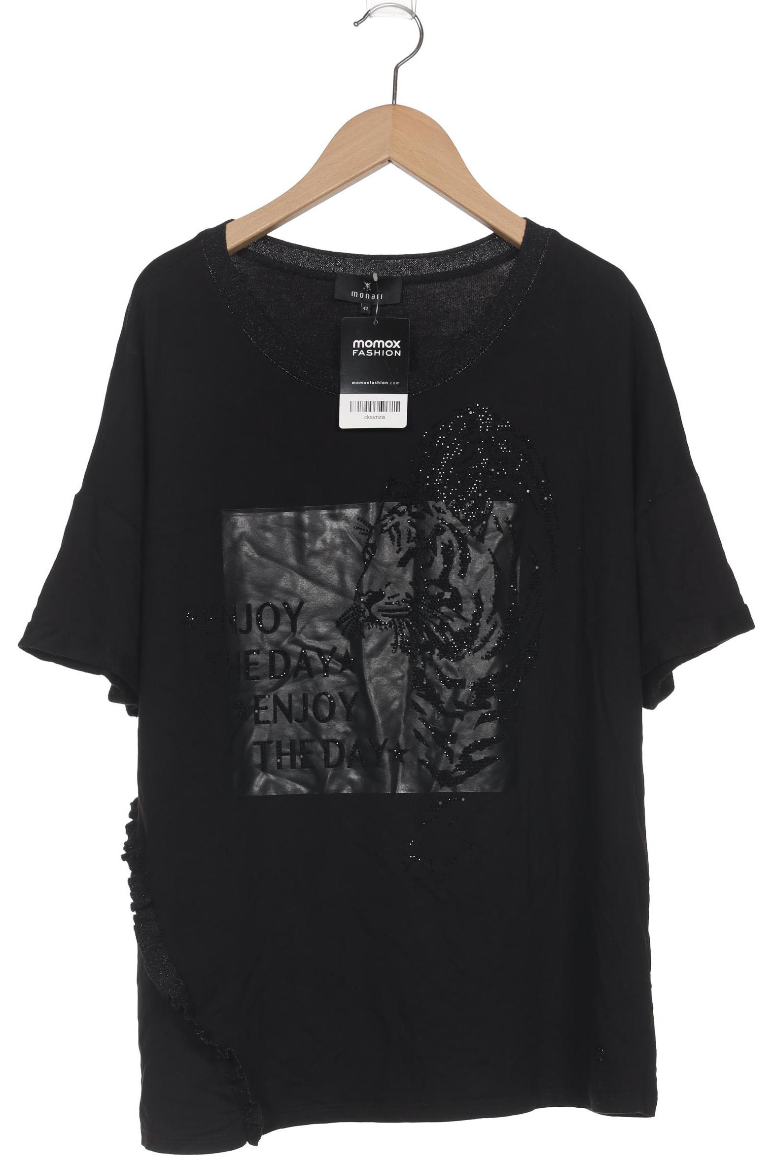 

monari Damen T-Shirt, schwarz, Gr. 42
