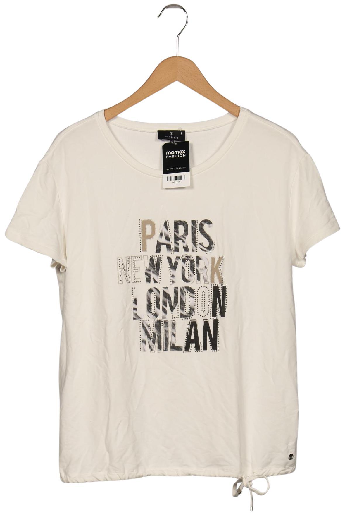 

monari Damen T-Shirt, cremeweiß, Gr. 42