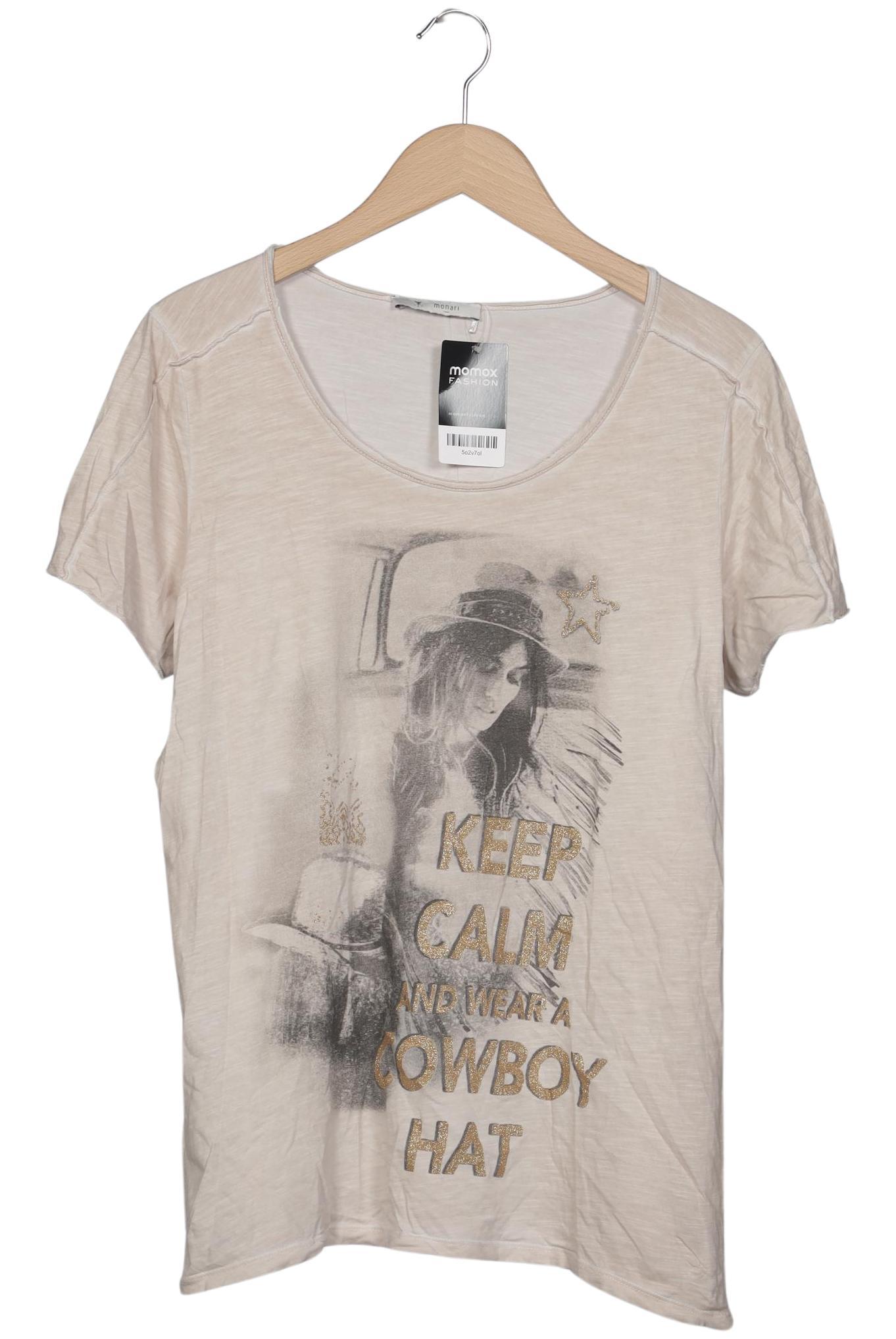 

monari Damen T-Shirt, beige, Gr. 44