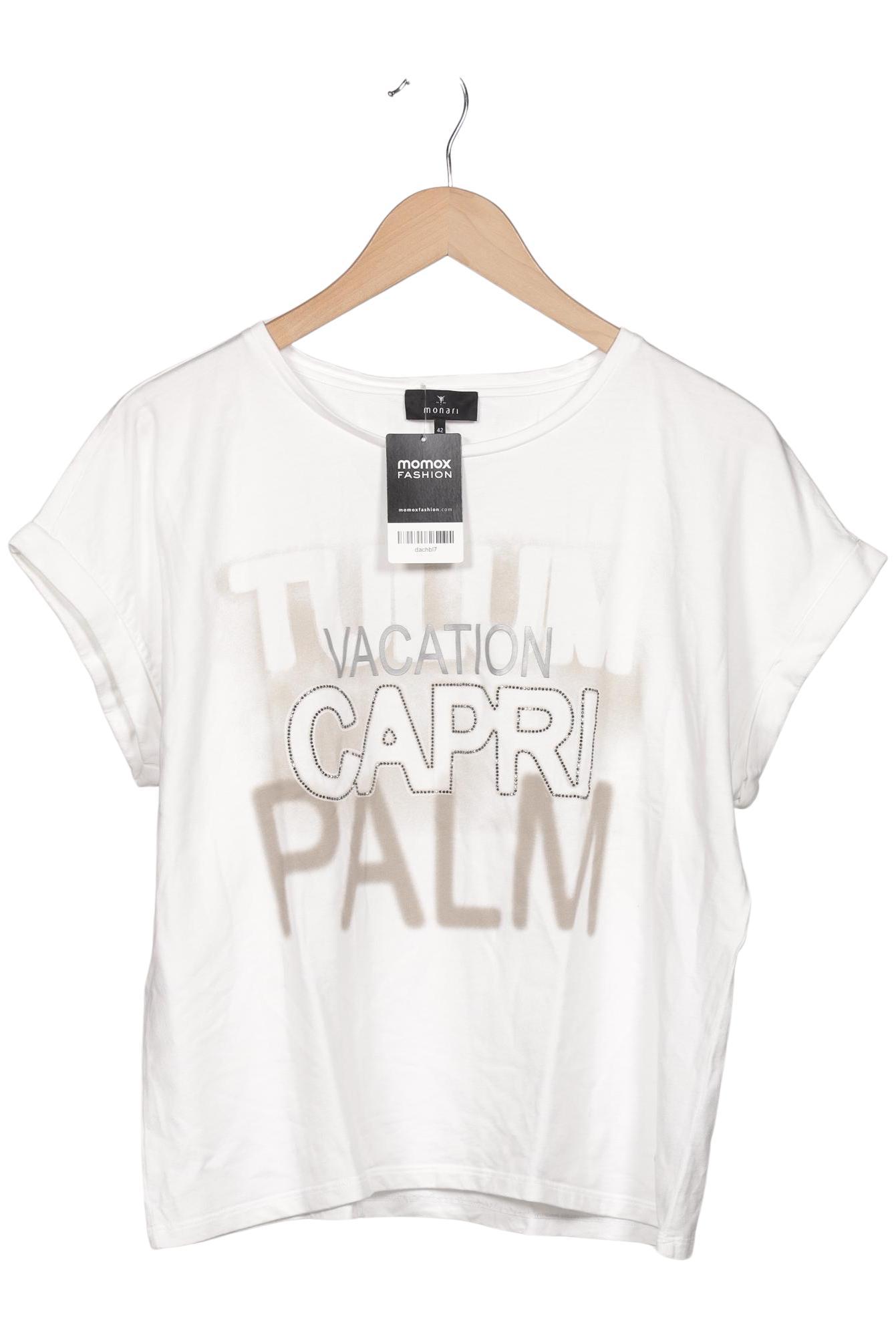 

monari Damen T-Shirt, weiß, Gr. 42