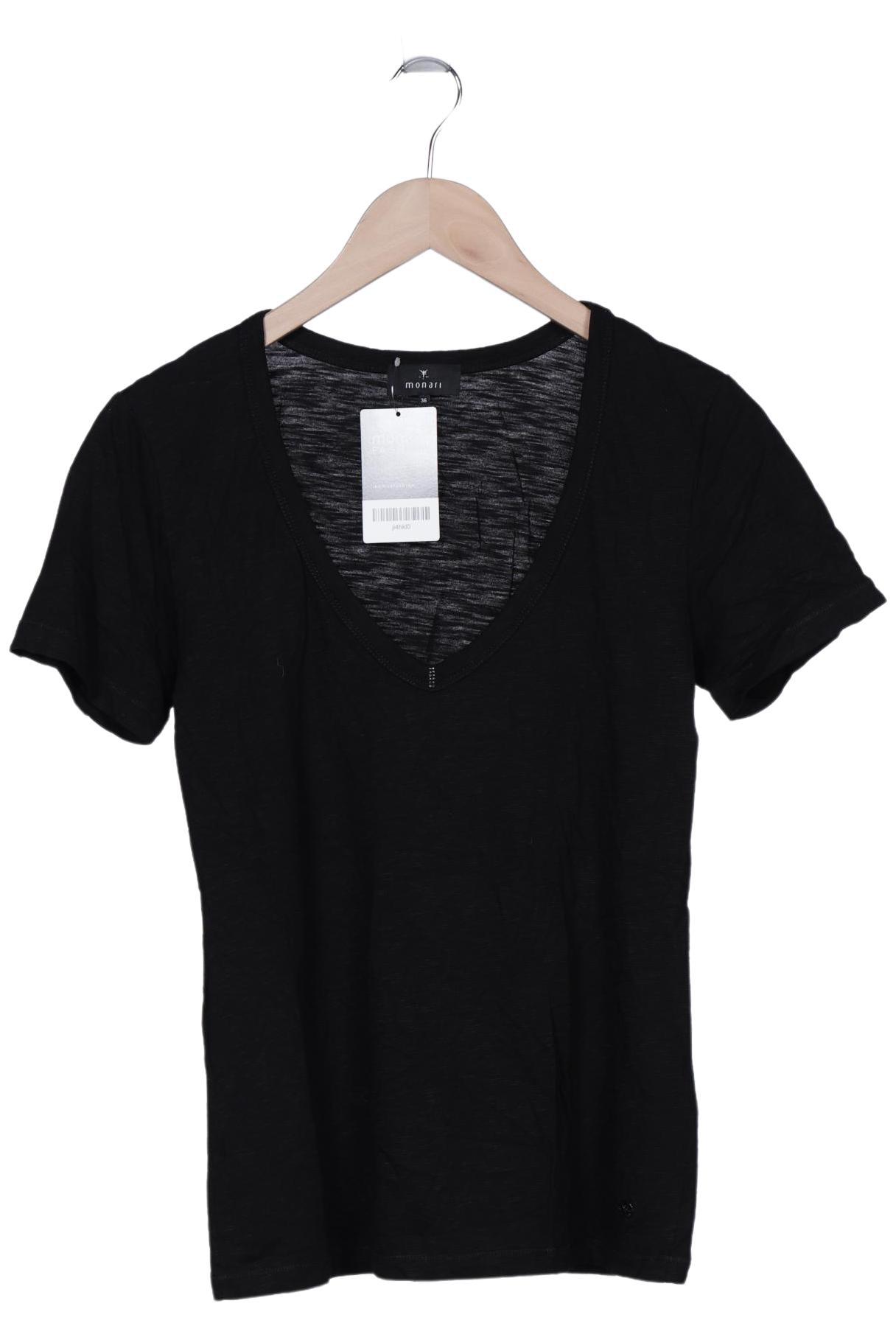 

monari Damen T-Shirt, schwarz, Gr. 36