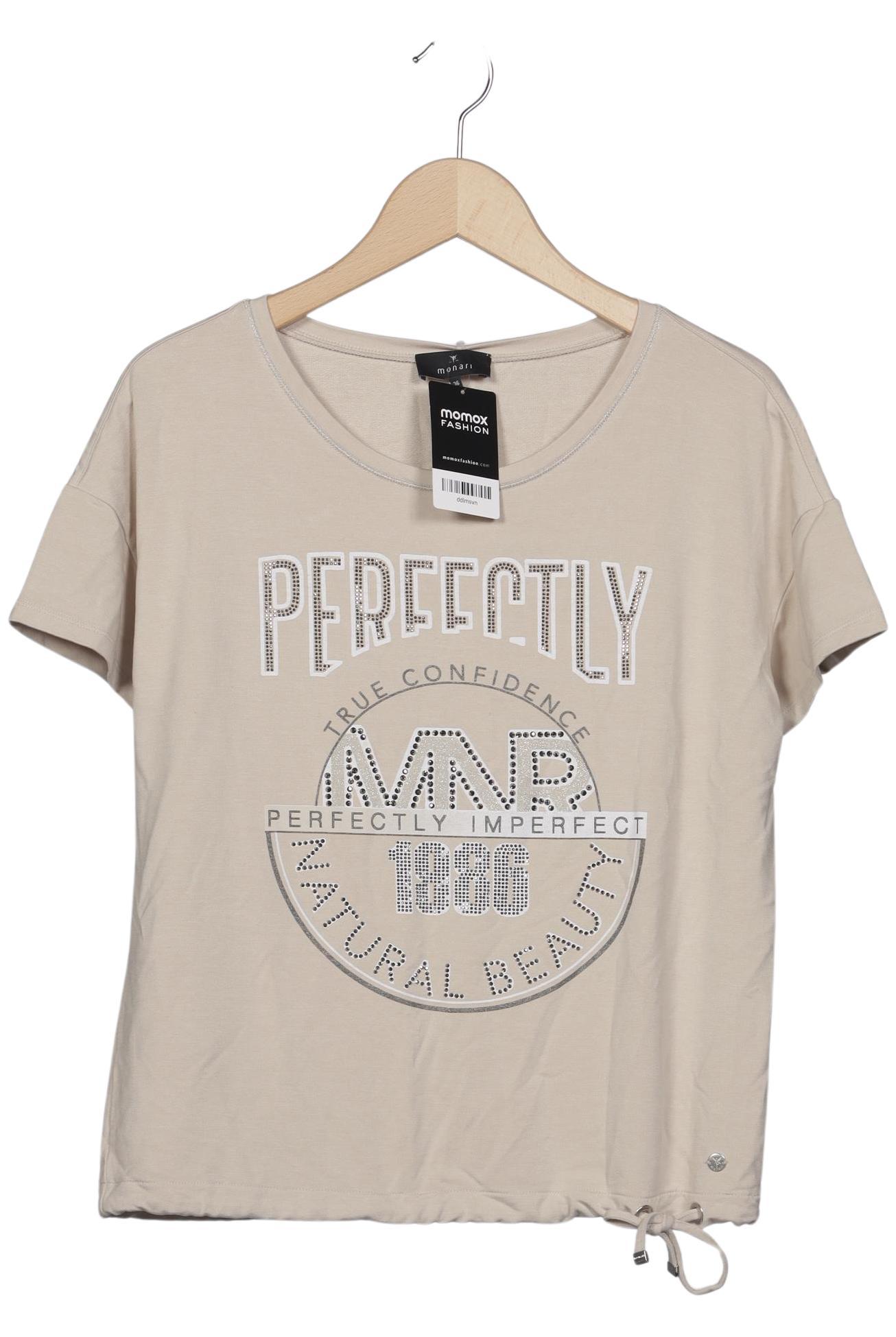

monari Damen T-Shirt, beige, Gr. 36