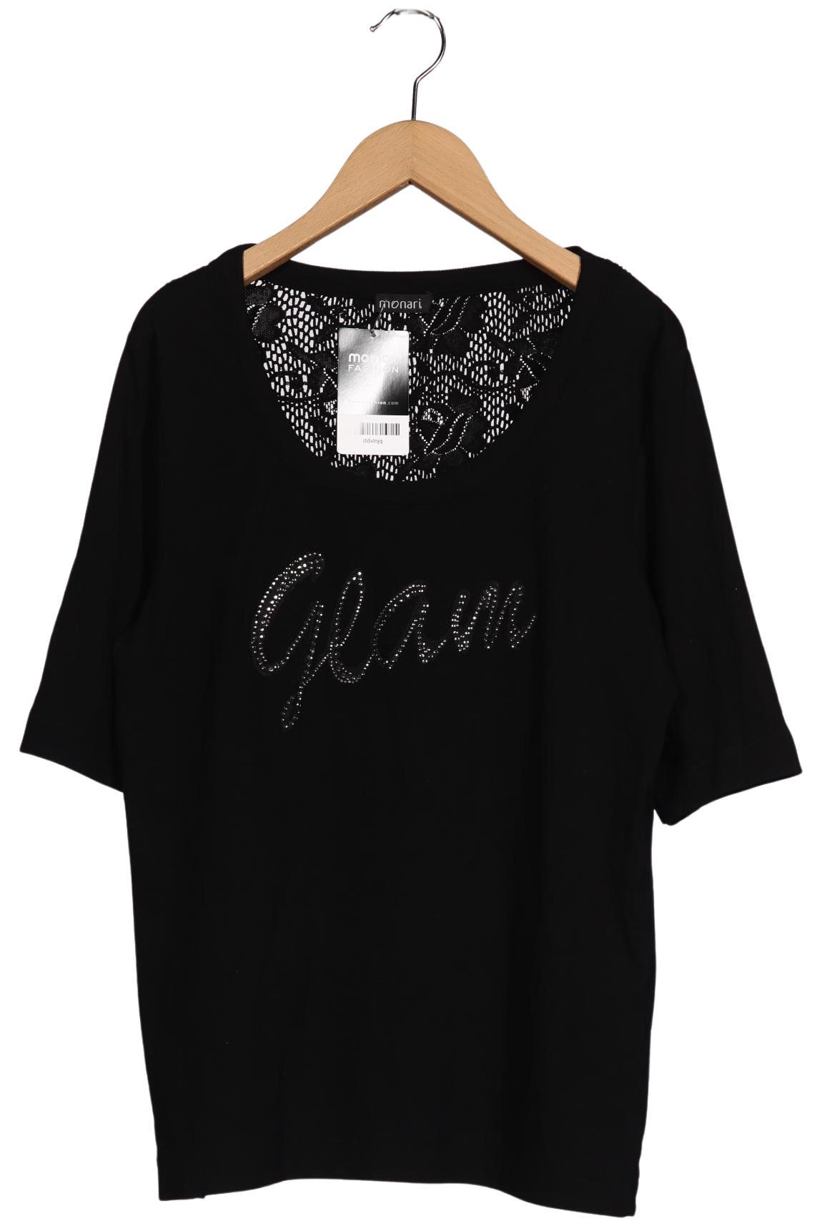 

monari Damen T-Shirt, schwarz, Gr. 44