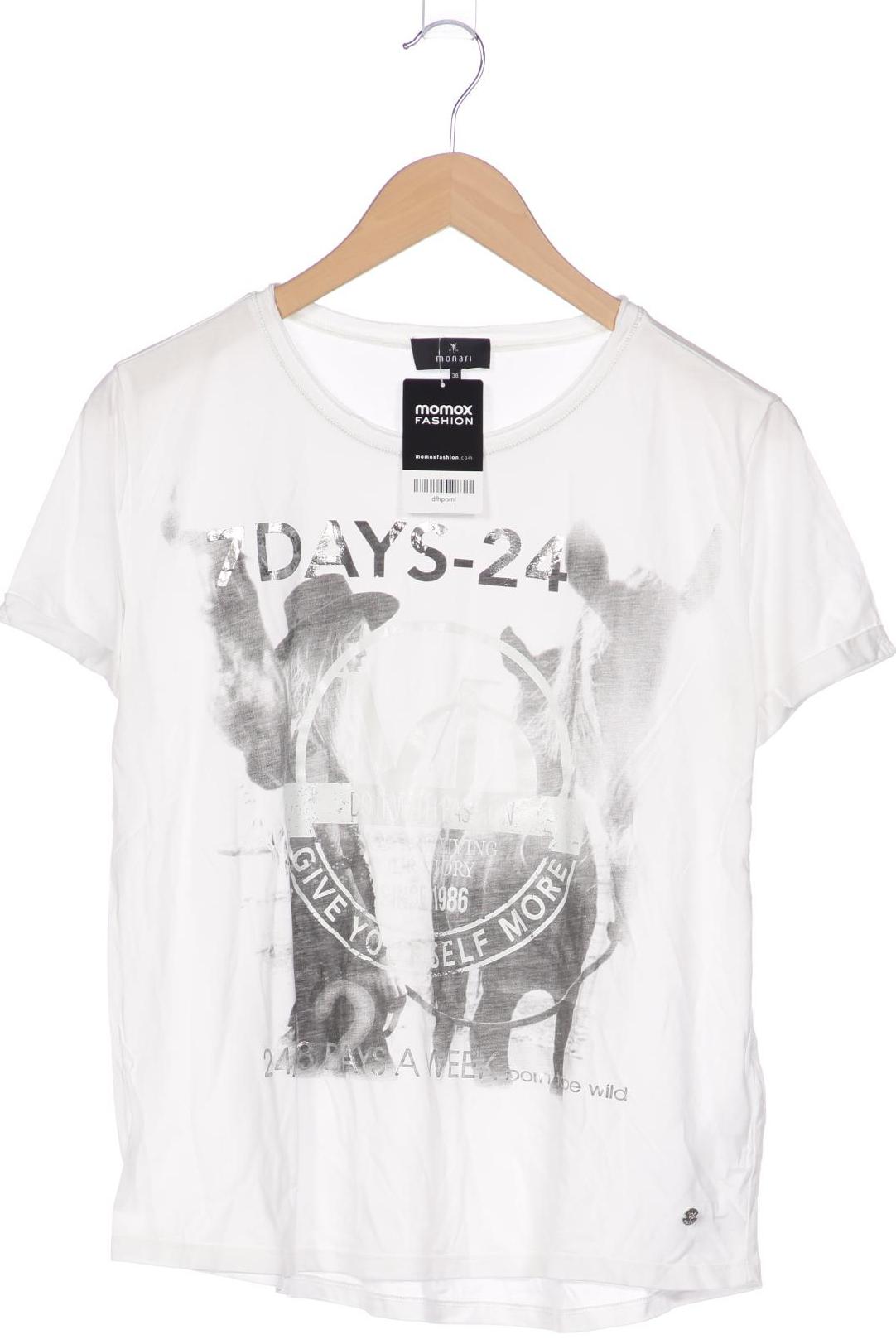 

monari Damen T-Shirt, weiß, Gr. 38