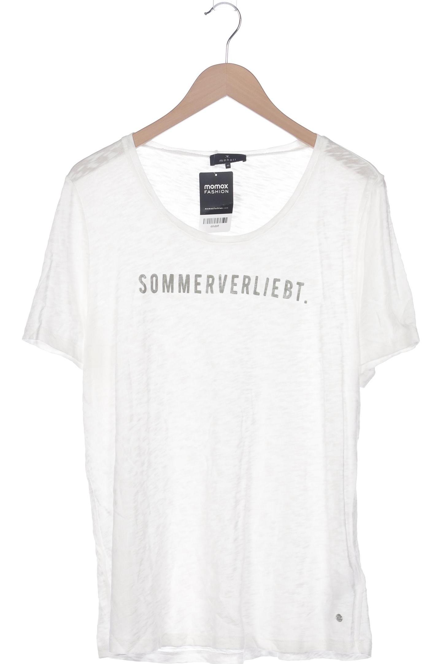 

monari Damen T-Shirt, weiß, Gr. 46