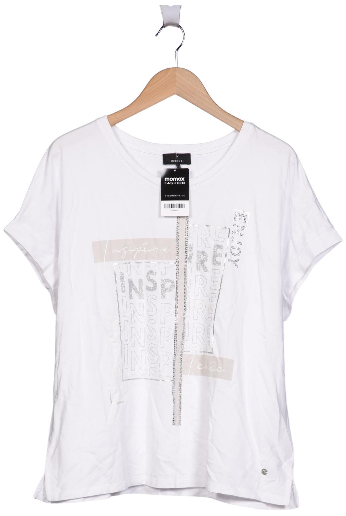 

monari Damen T-Shirt, weiß, Gr. 44