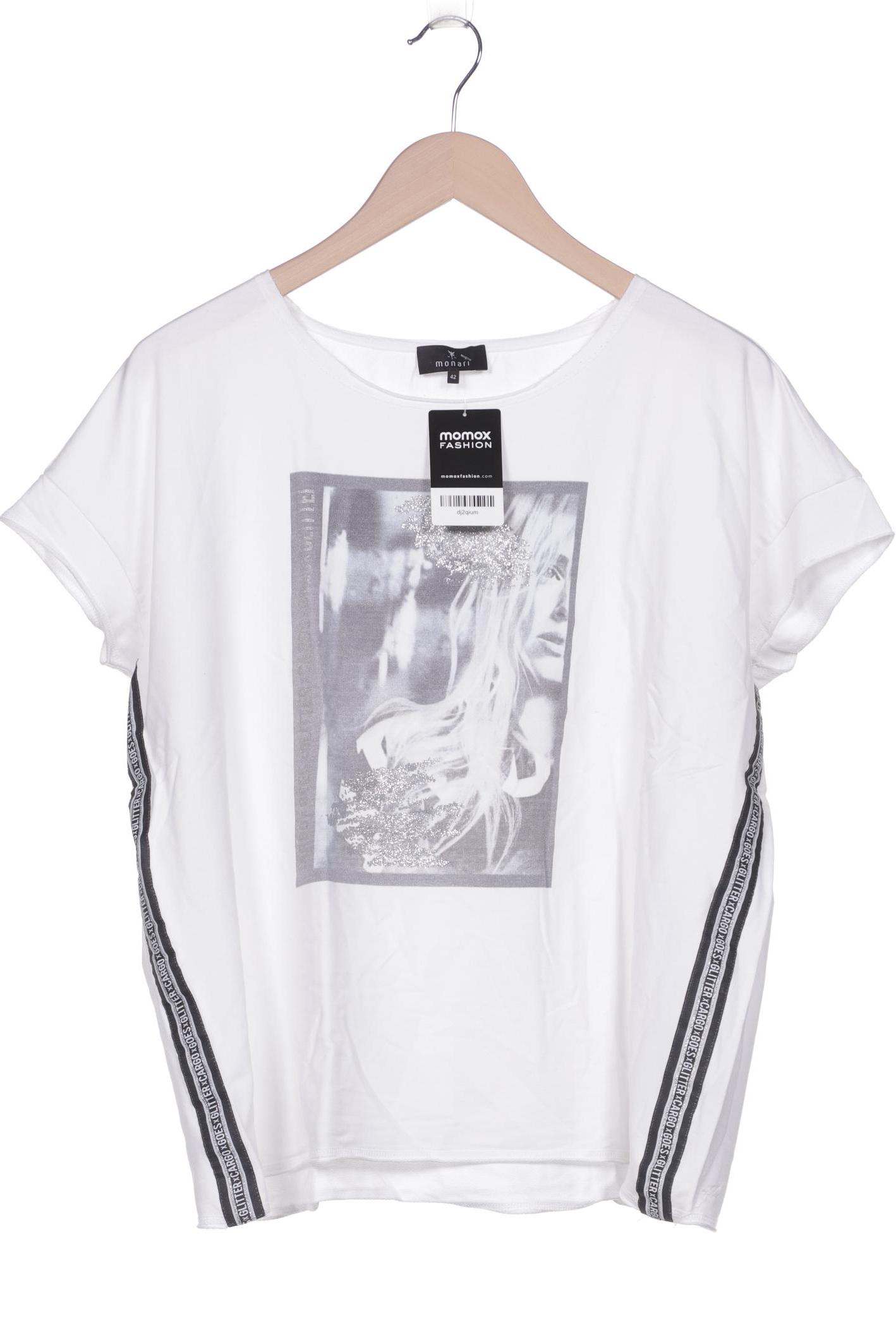 

monari Damen T-Shirt, weiß