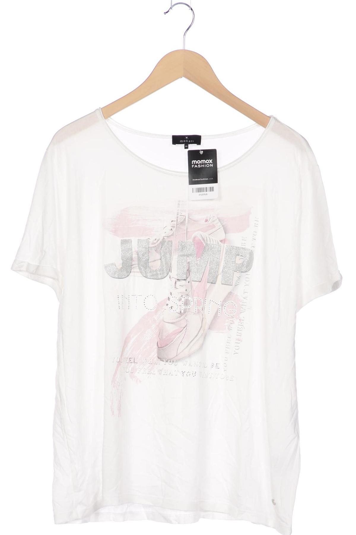 

monari Damen T-Shirt, weiß