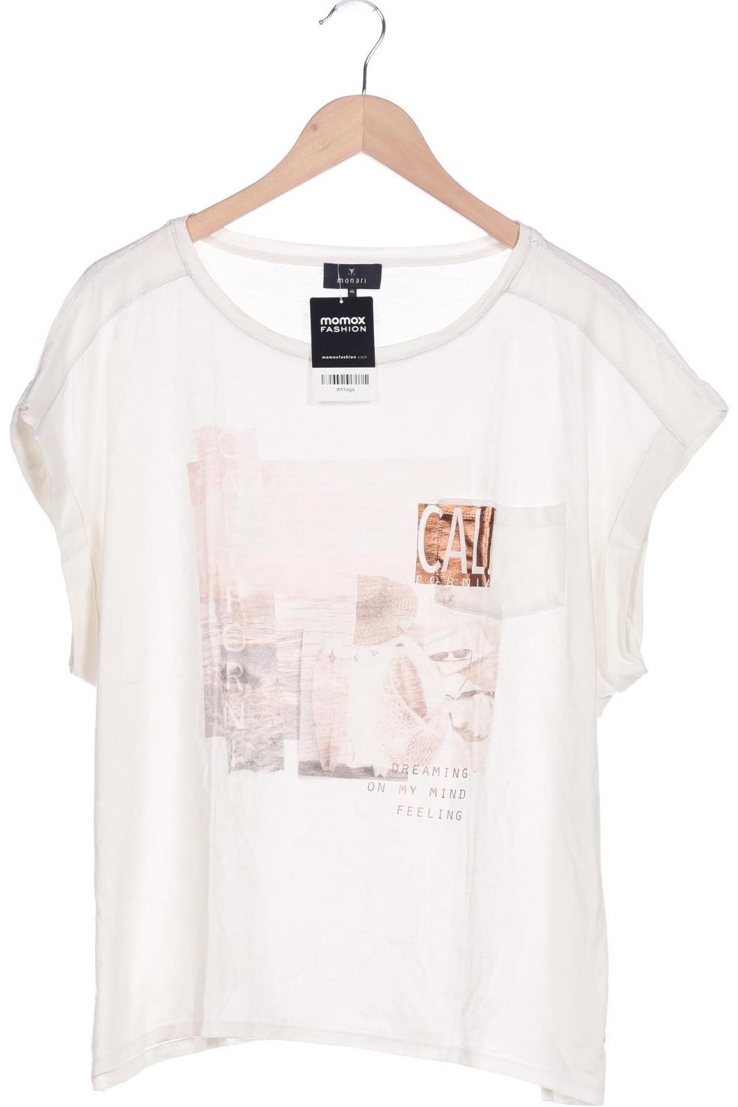 

monari Damen T-Shirt, cremeweiß, Gr. 46