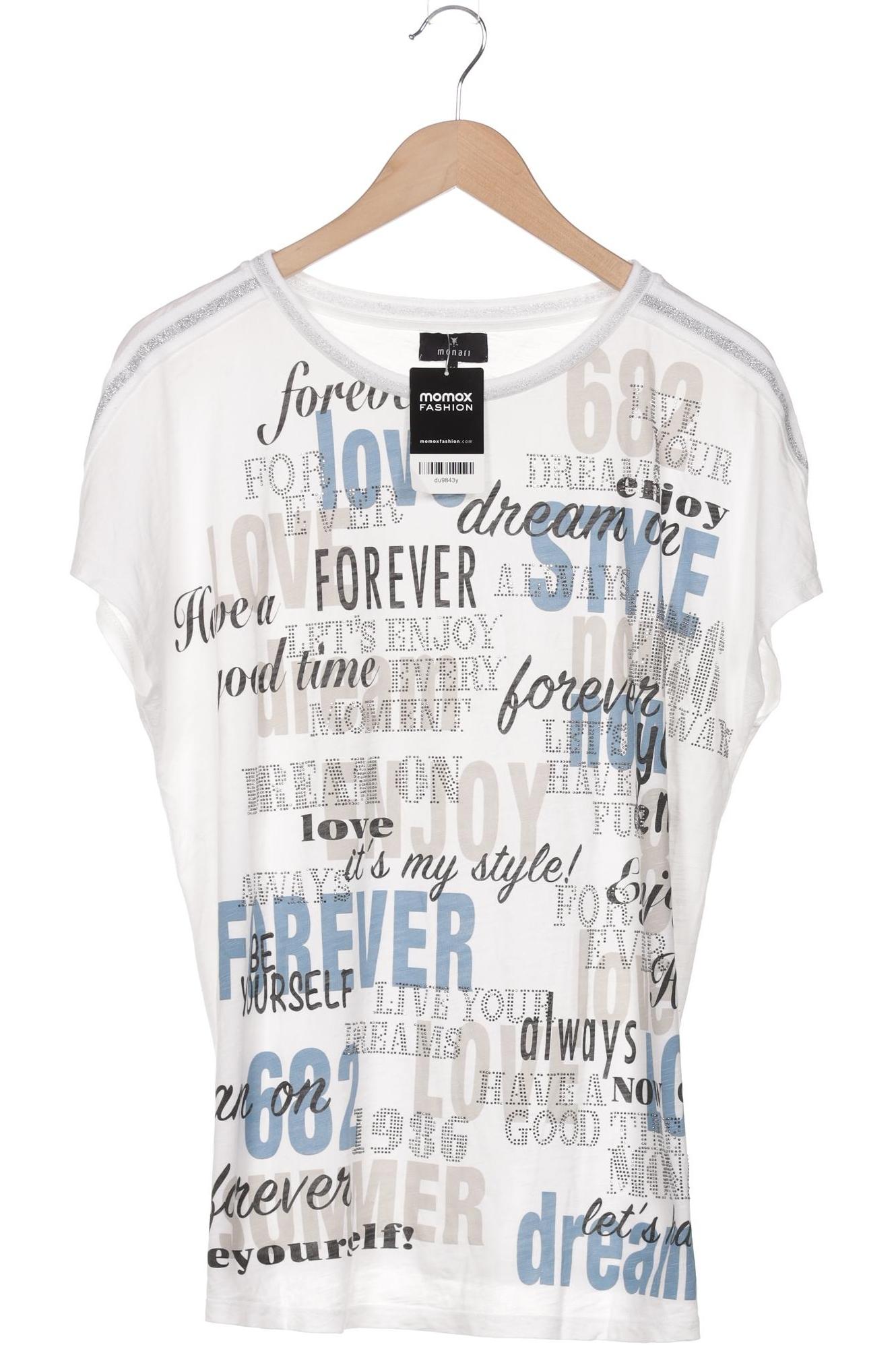 

monari Damen T-Shirt, weiß, Gr. 44