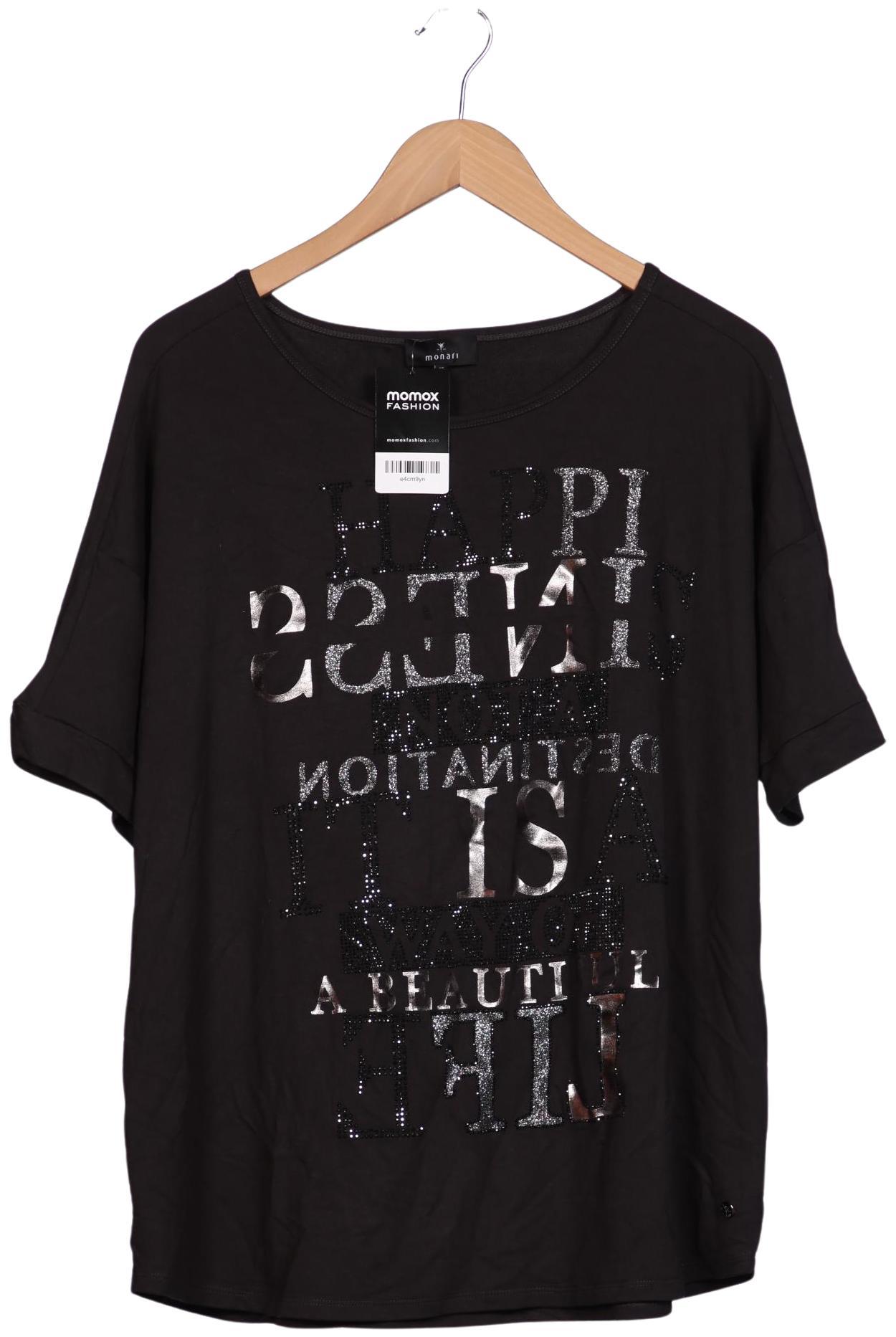 

monari Damen T-Shirt, schwarz, Gr. 46