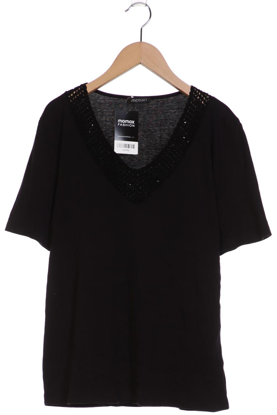 

monari Damen T-Shirt, schwarz, Gr. 46