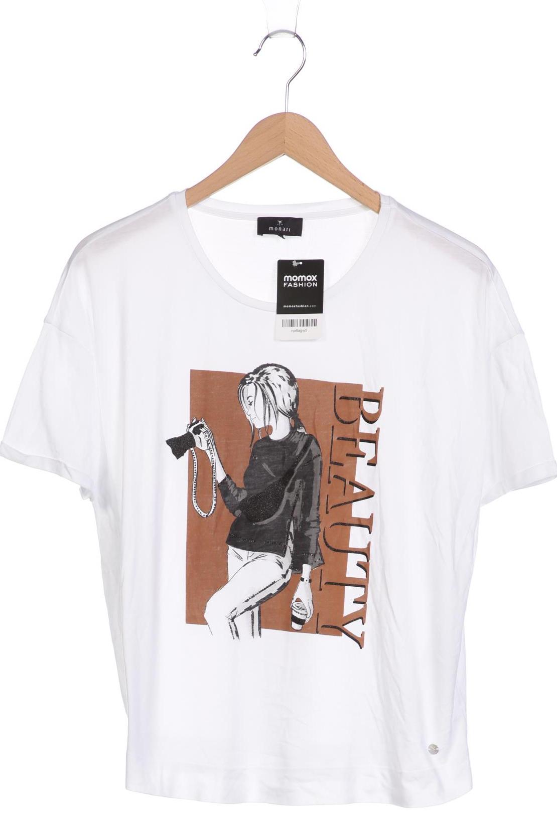 

monari Damen T-Shirt, weiß