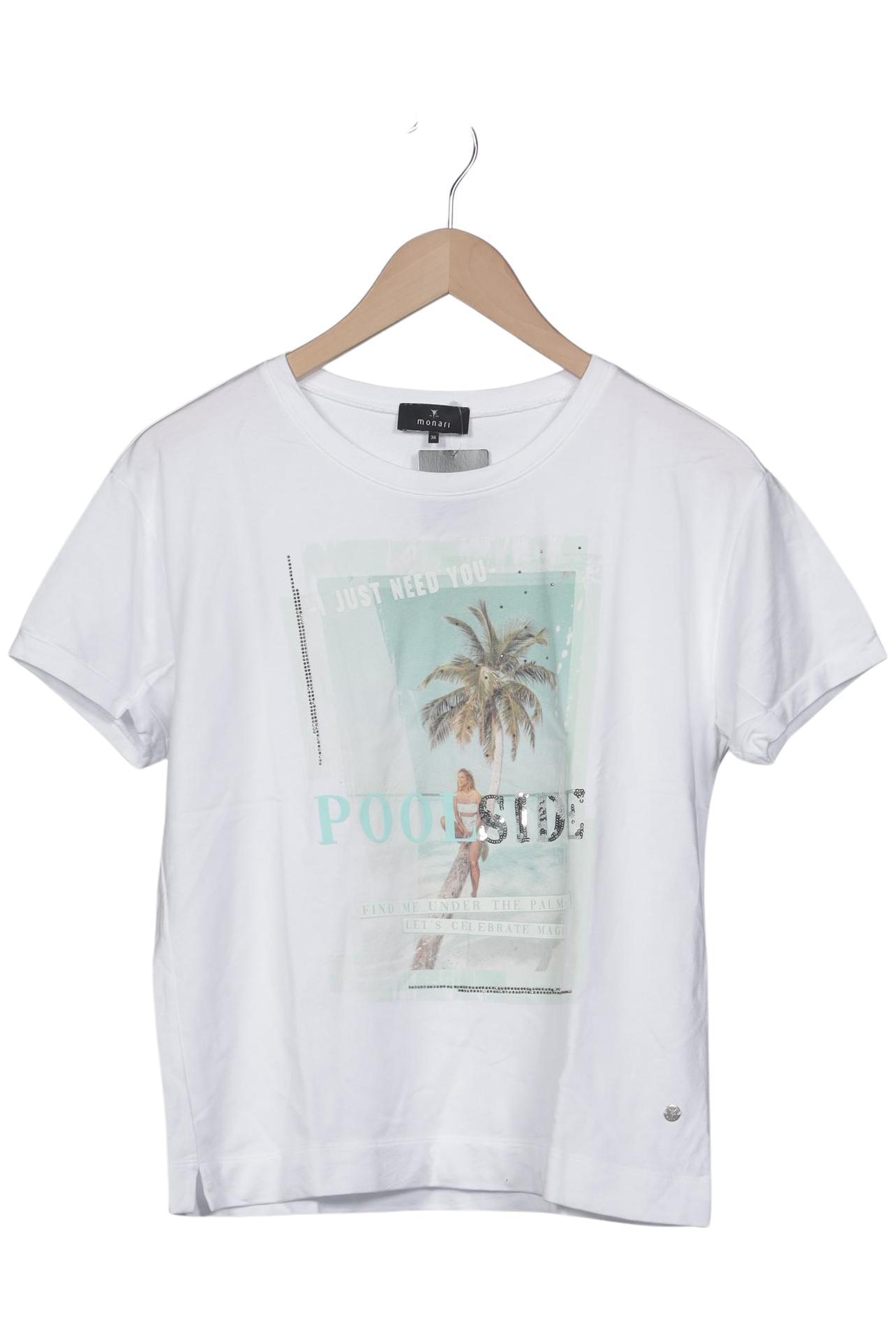 

monari Damen T-Shirt, weiß, Gr. 36