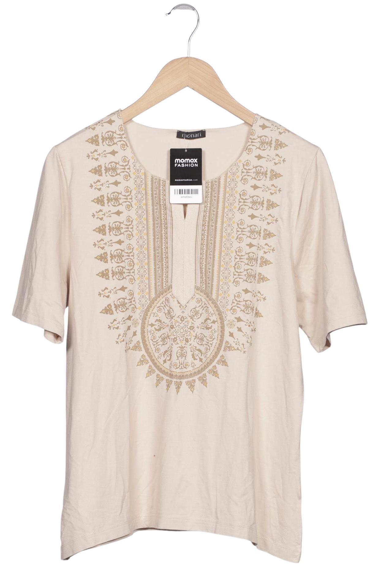 

monari Damen T-Shirt, beige, Gr. 44