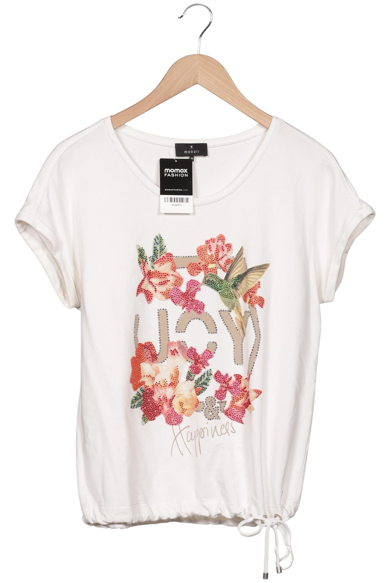 

monari Damen T-Shirt, weiß, Gr. 38