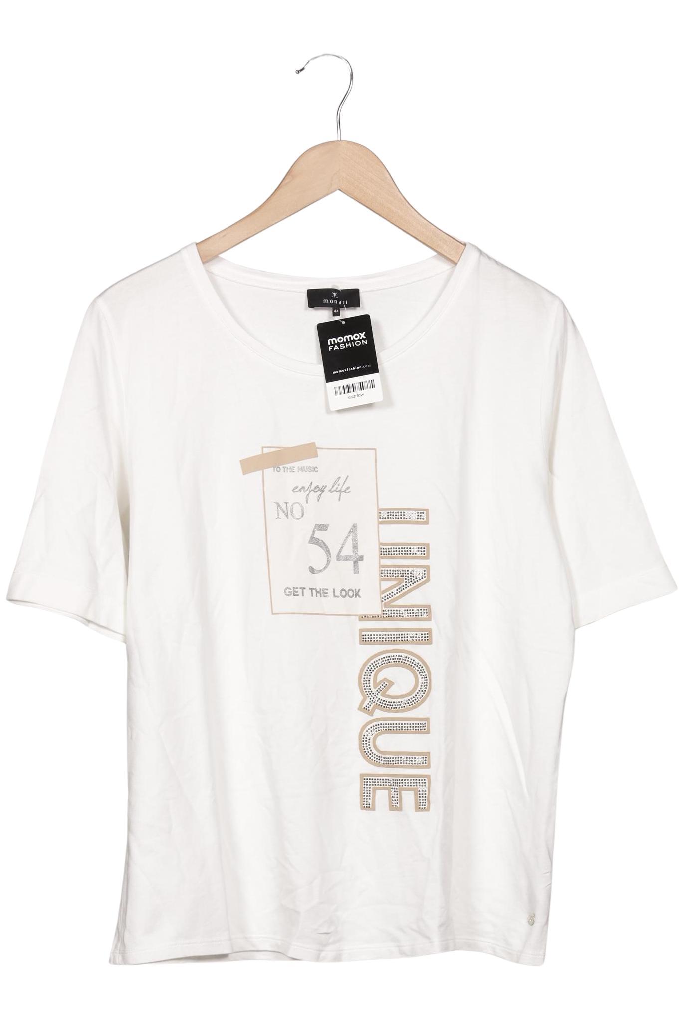 

monari Damen T-Shirt, weiß, Gr. 44