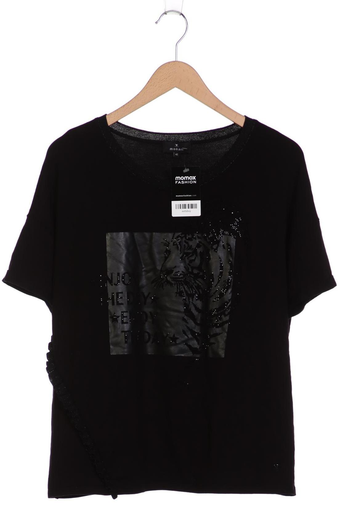 

monari Damen T-Shirt, schwarz, Gr. 42