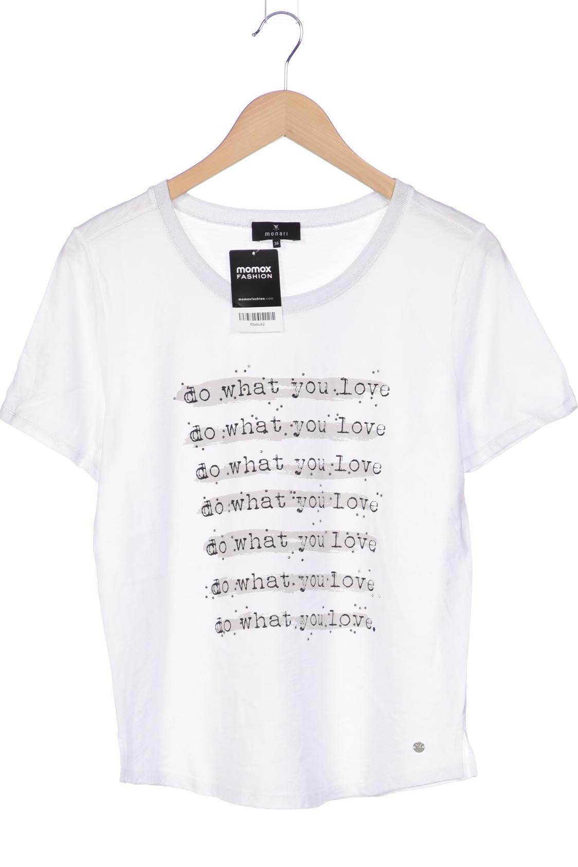 

monari Damen T-Shirt, weiß