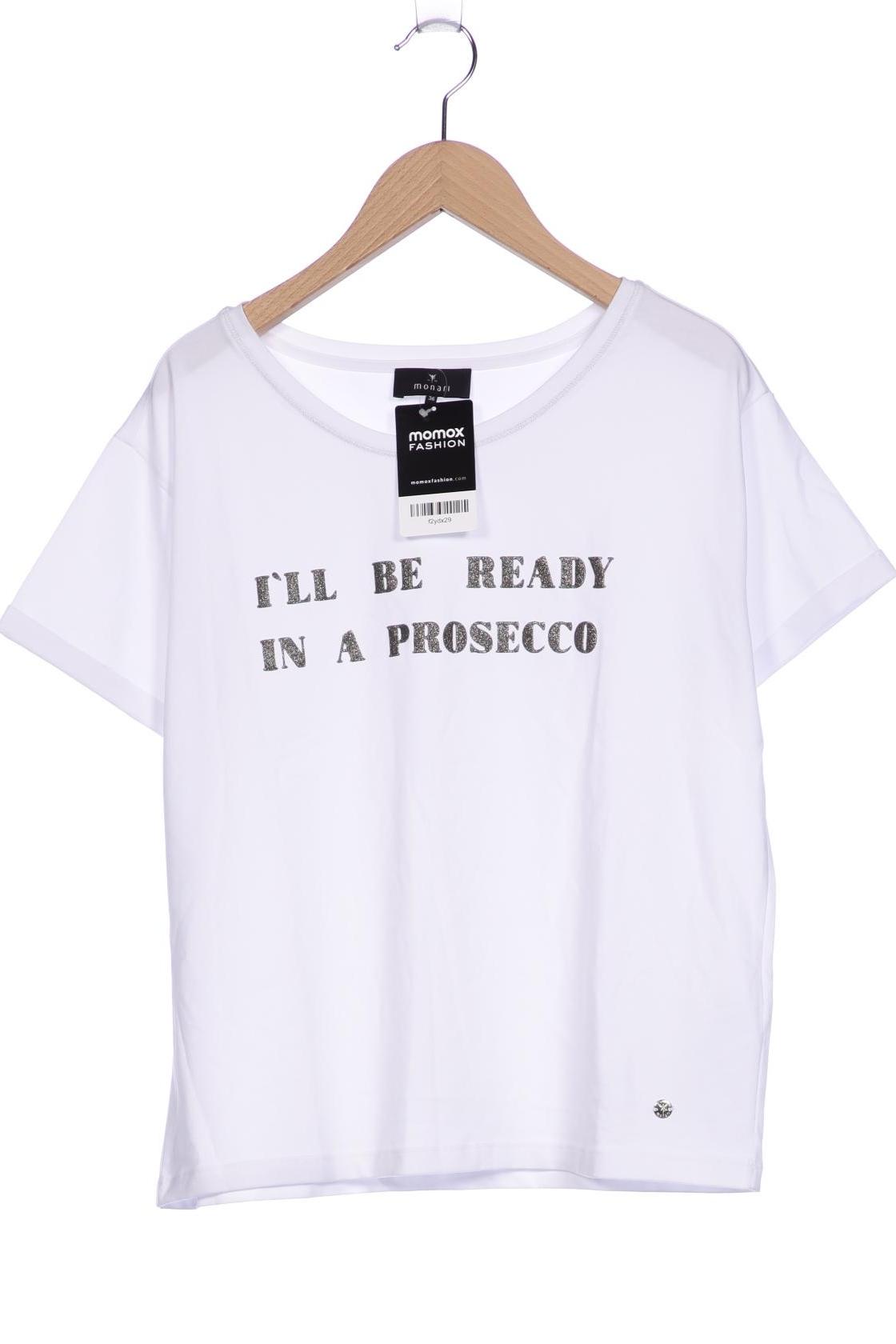 

monari Damen T-Shirt, weiß, Gr. 36
