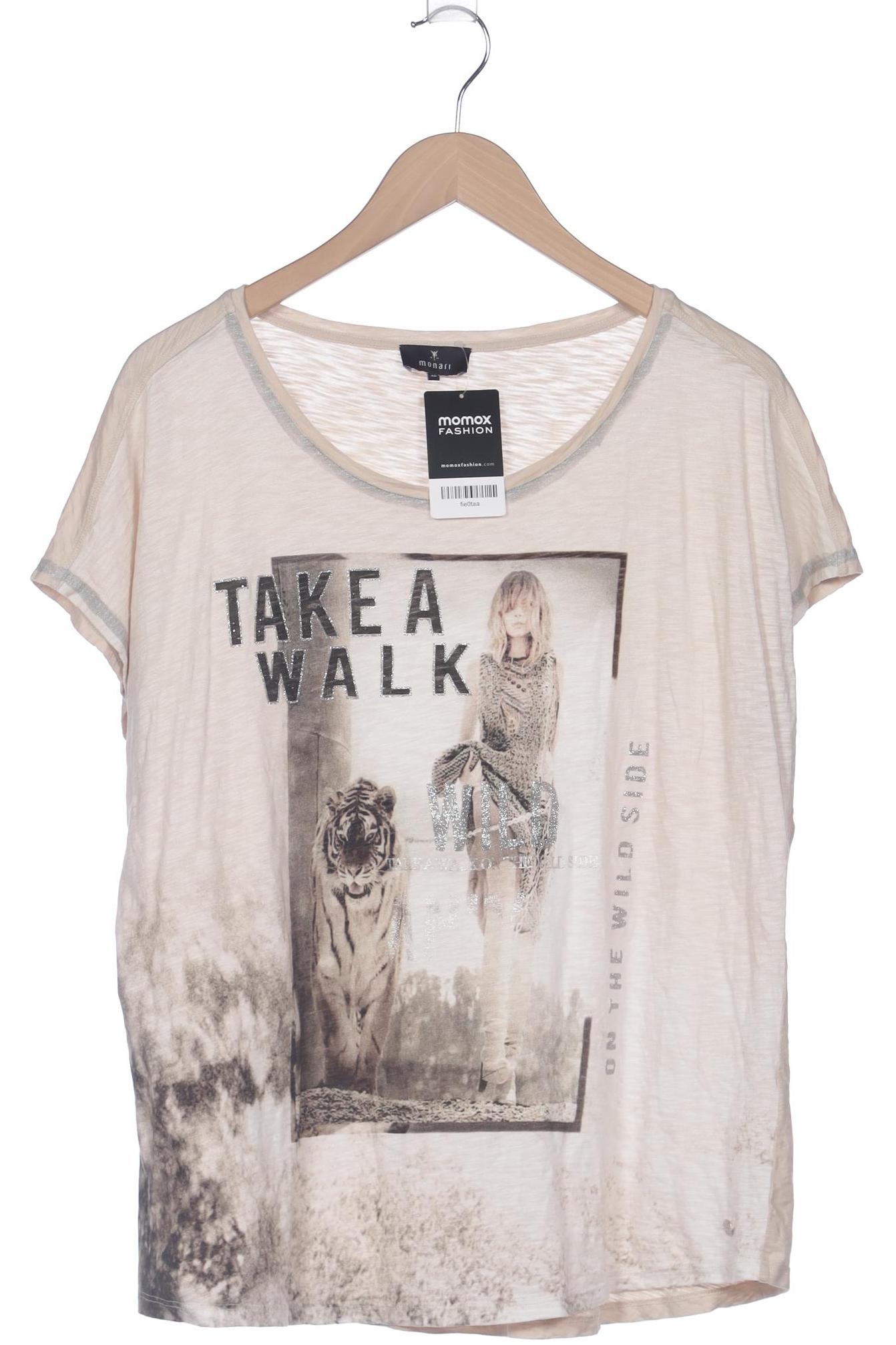 

monari Damen T-Shirt, beige, Gr. 46