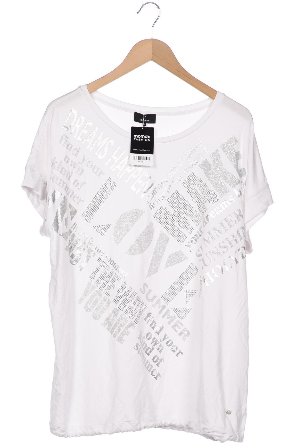

monari Damen T-Shirt, weiß