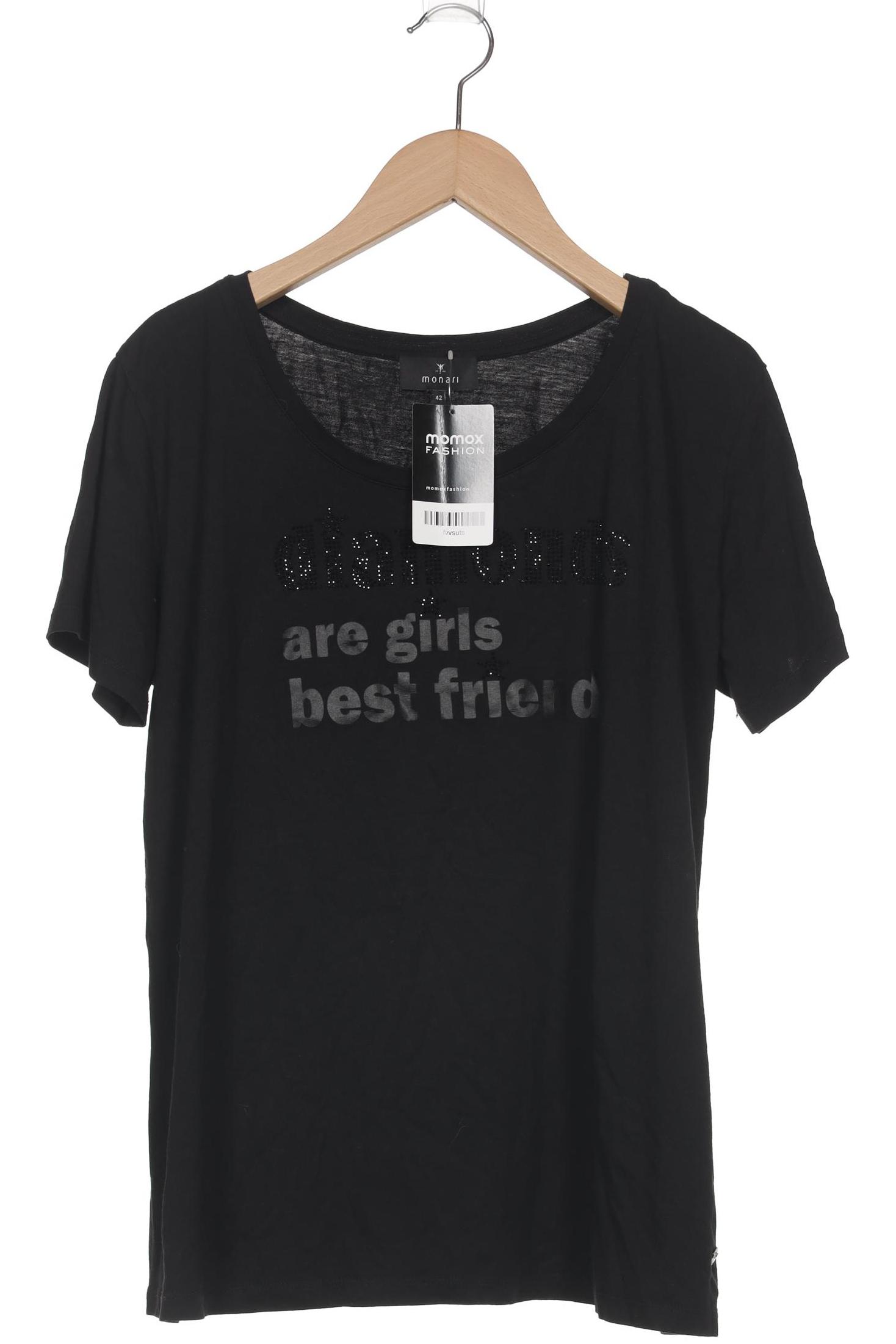 

monari Damen T-Shirt, schwarz, Gr. 42
