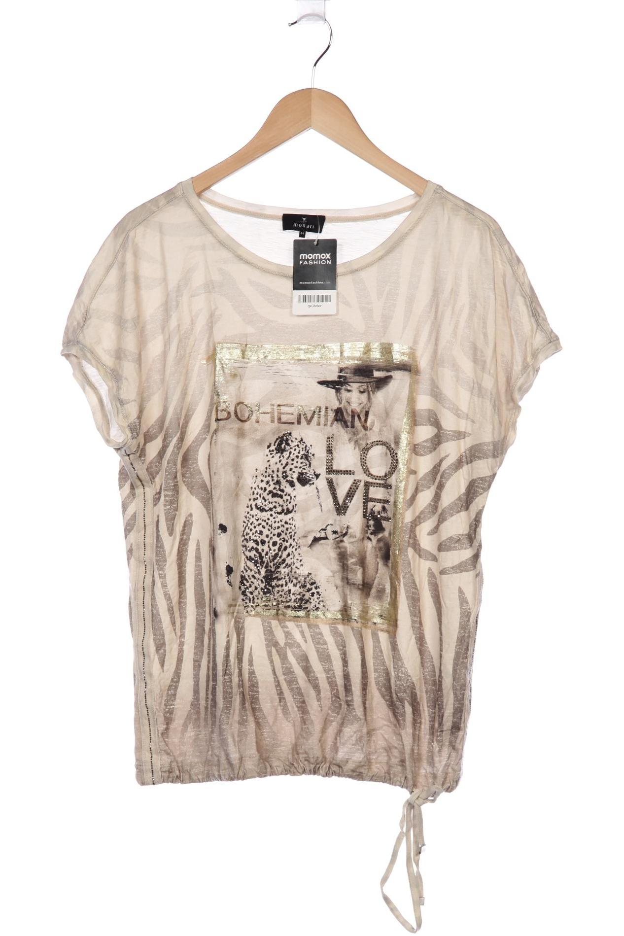 

monari Damen T-Shirt, beige, Gr. 44