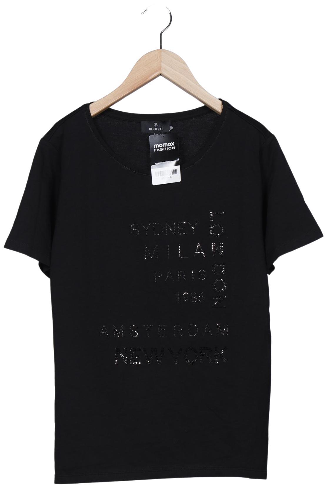 

monari Damen T-Shirt, schwarz, Gr. 40