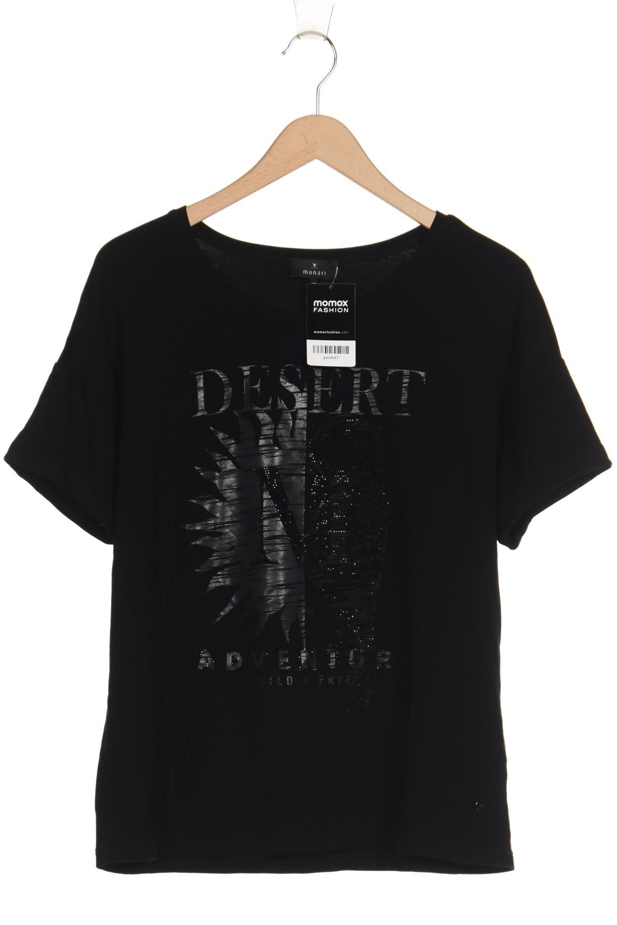 

monari Damen T-Shirt, schwarz, Gr. 40