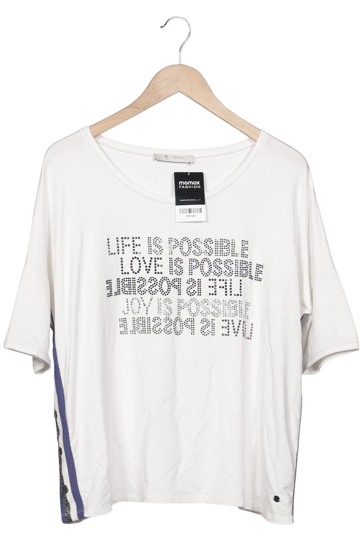 

monari Damen T-Shirt, weiß, Gr. 48
