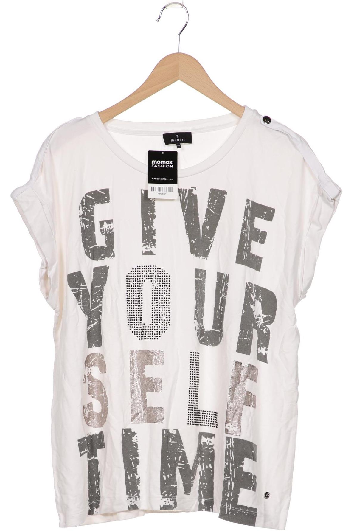 

monari Damen T-Shirt, cremeweiß