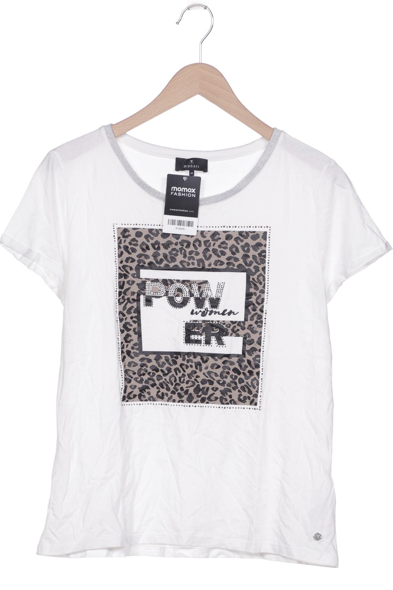 

monari Damen T-Shirt, weiß