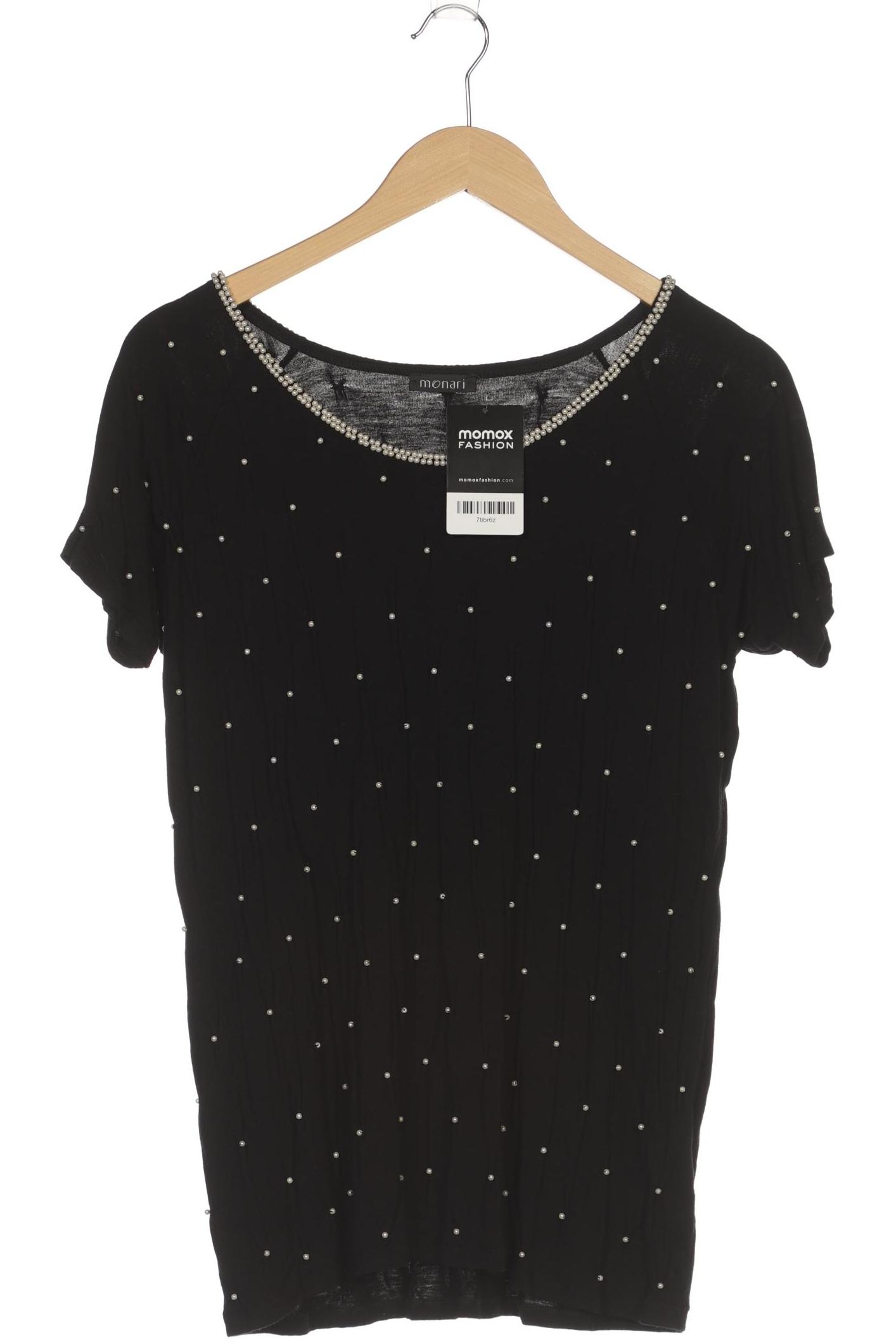 

monari Damen T-Shirt, schwarz, Gr. 44