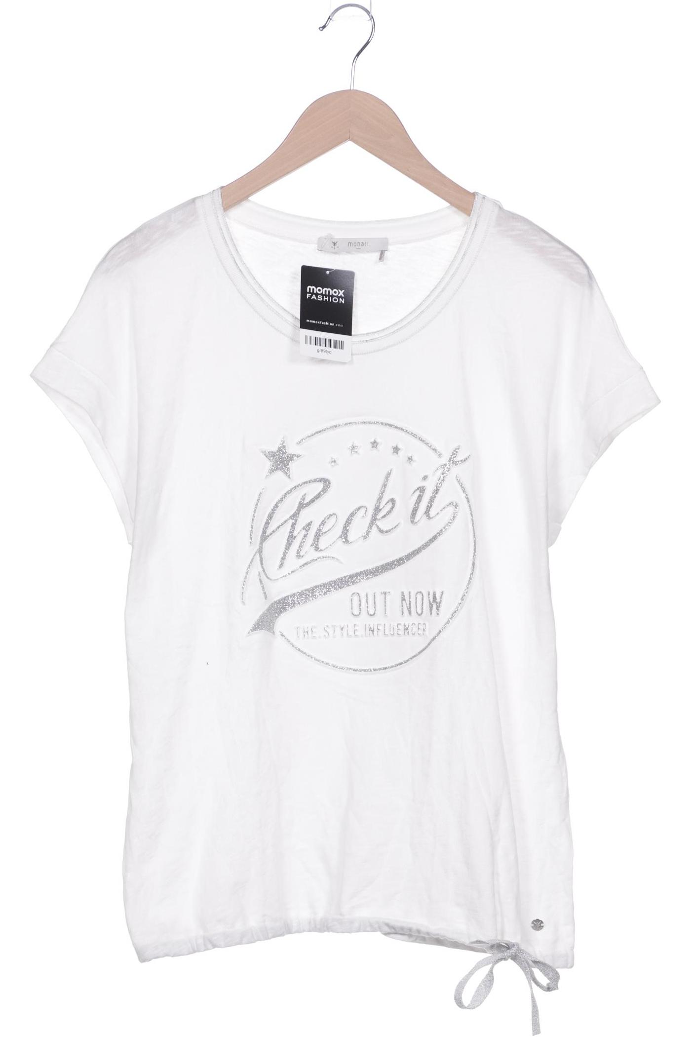 

monari Damen T-Shirt, weiß
