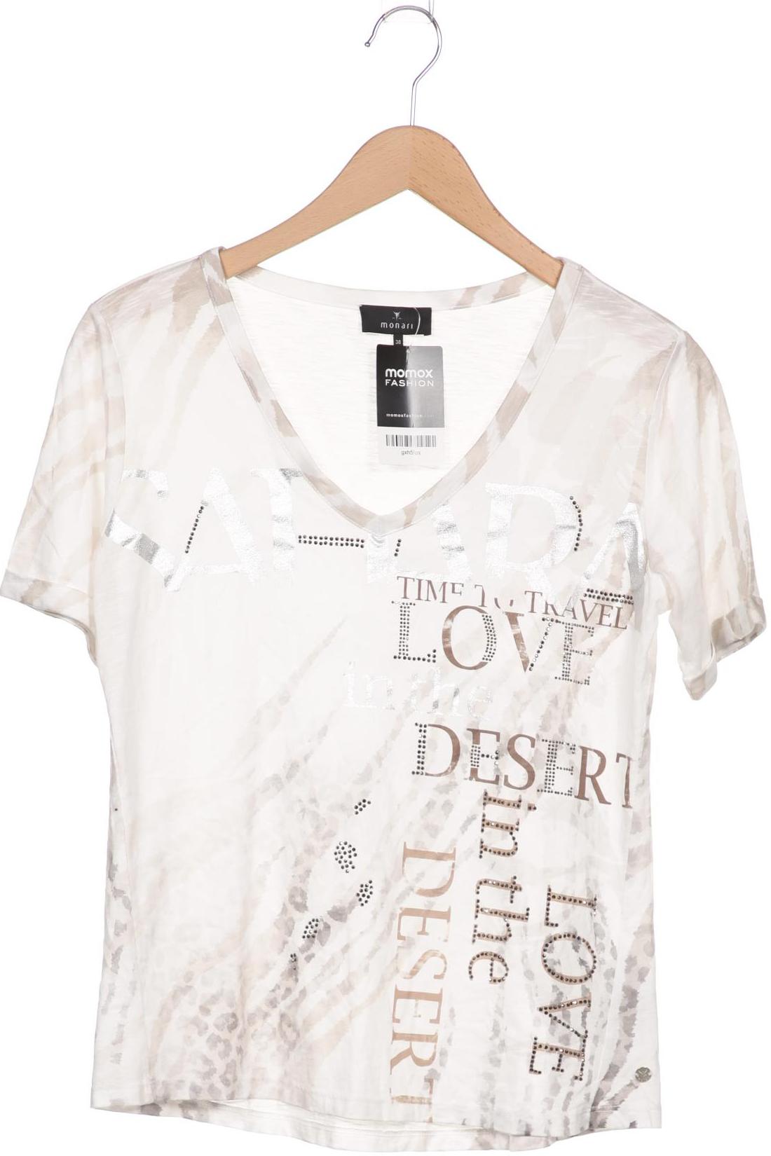 

monari Damen T-Shirt, cremeweiß
